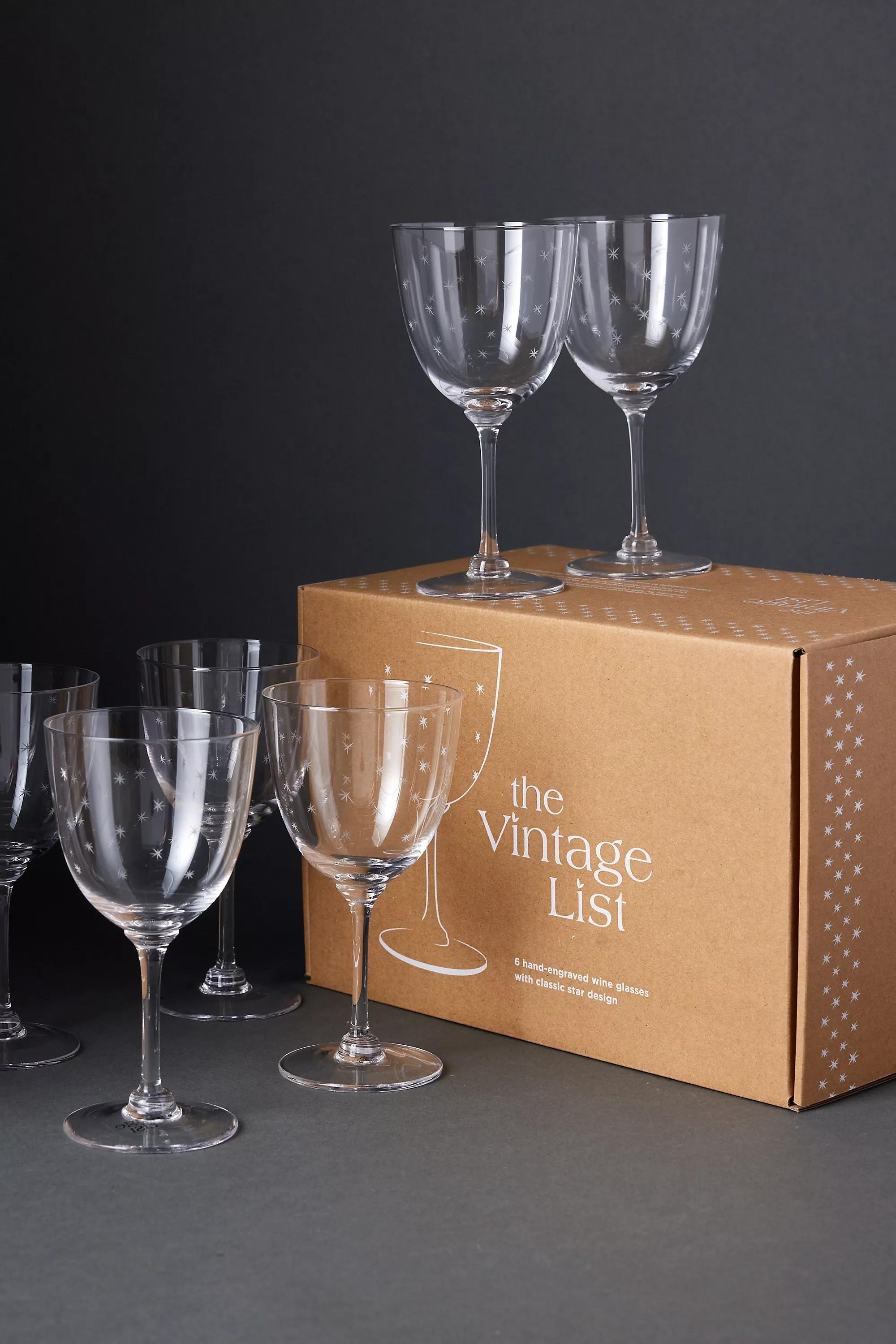 Set Of 6 The Vintage List Wine Glasses, Multicolour, A501_0000, large image number 3