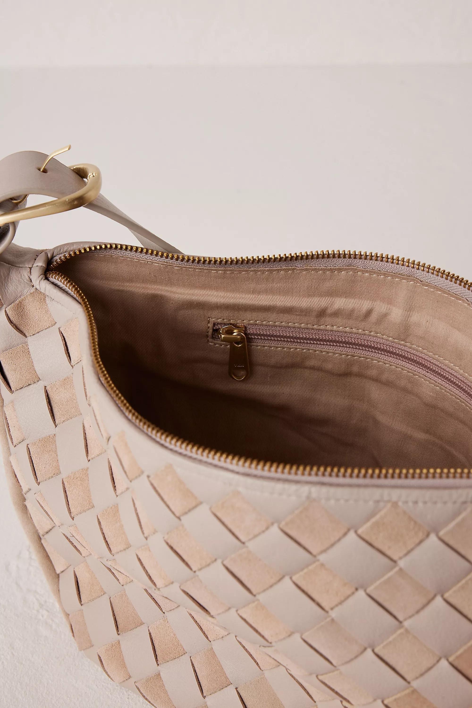 Check Leather Crossbody Bag, Beige, A501_0023, large image number 3