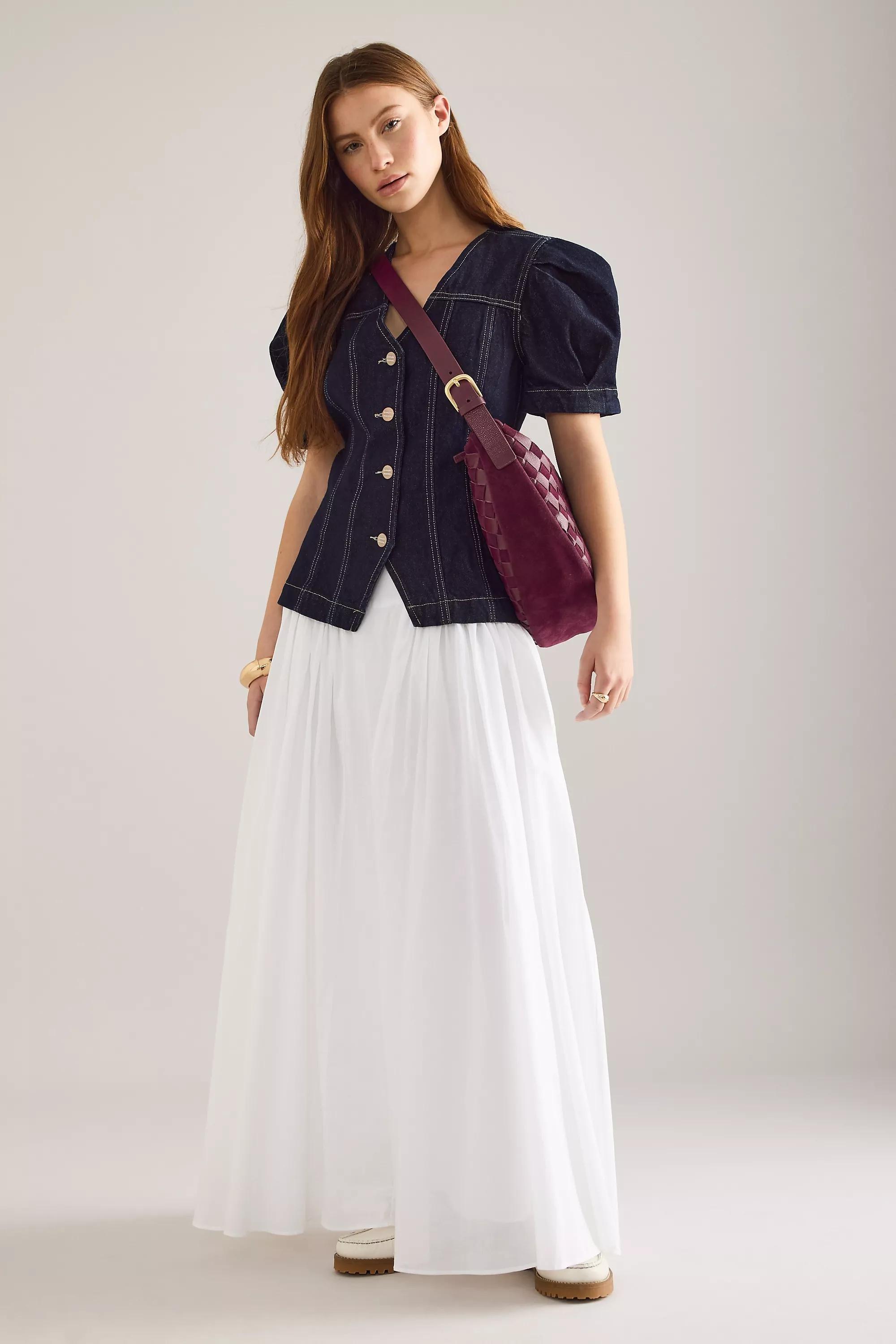 Check Leather Crossbody Bag, Purple, A501_0050, large image number 2