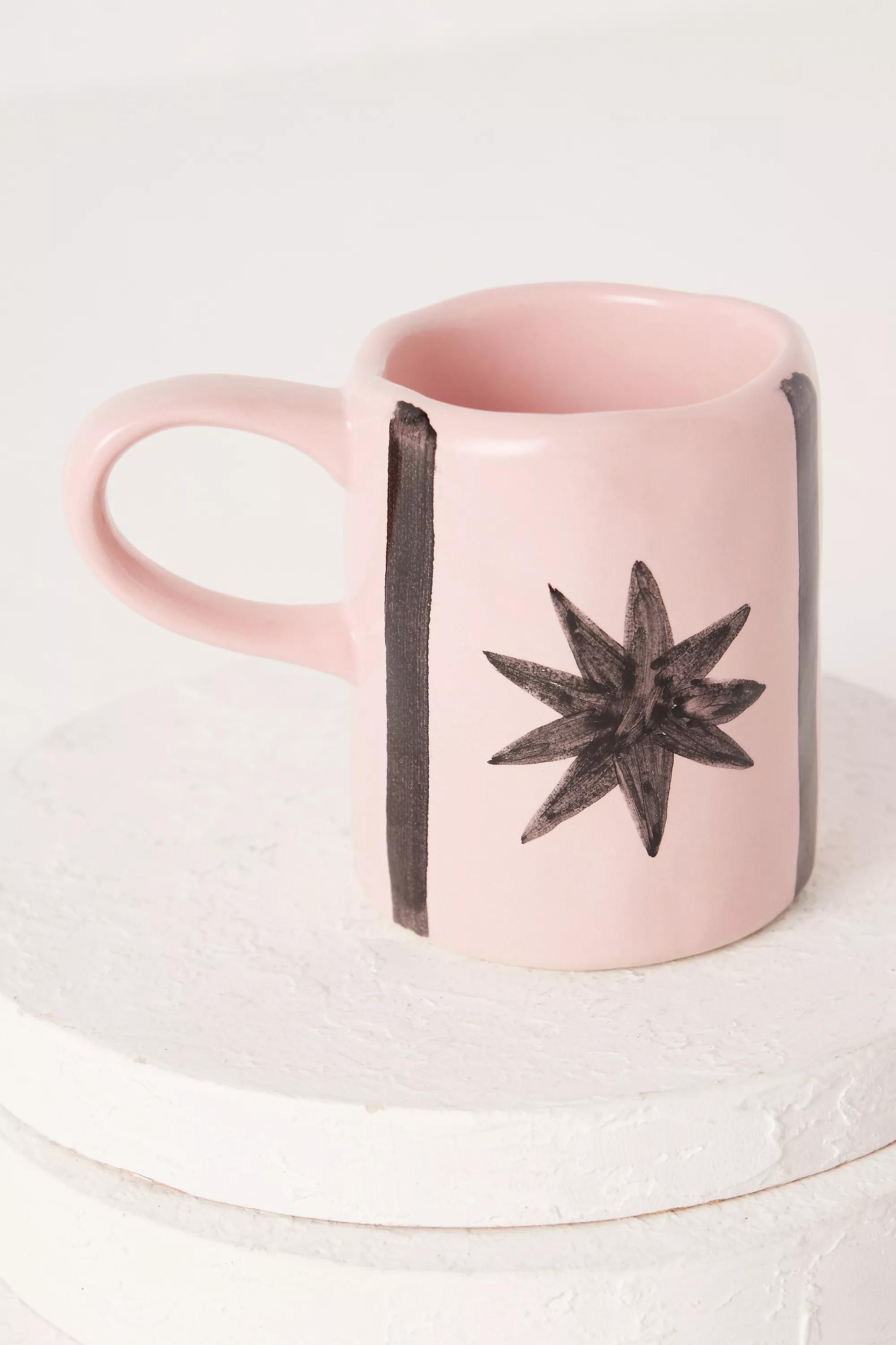 PINK Poppy Almond for Damson Madder Hand-Painted Mug, A501_0066, large image number 0