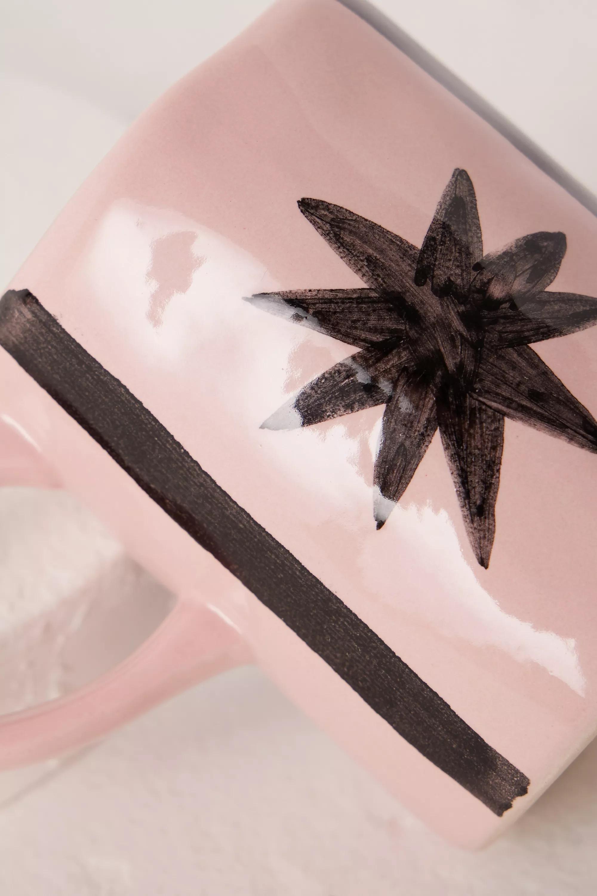 PINK Poppy Almond for Damson Madder Hand-Painted Mug, A501_0066, large image number 1