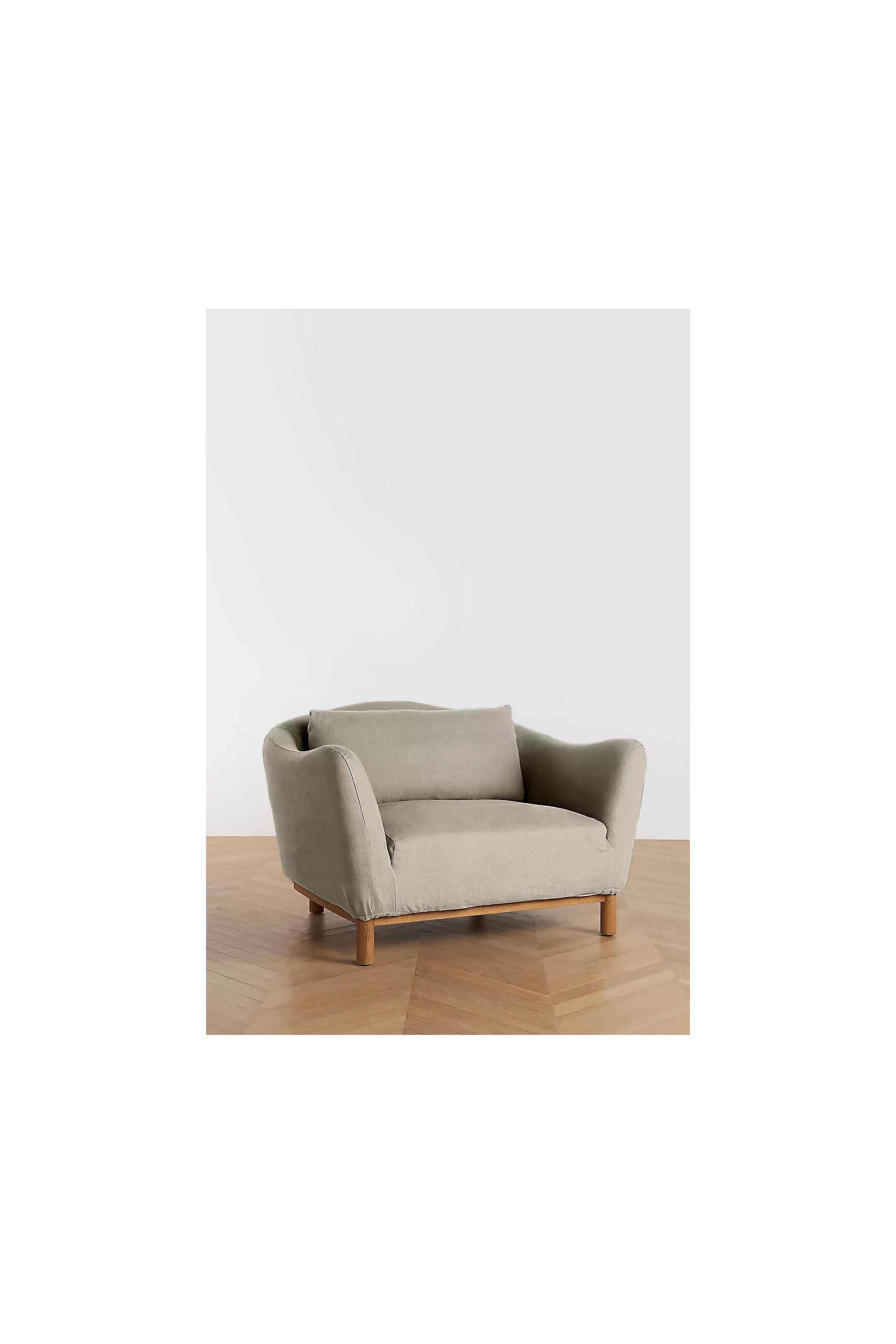 Creme Uk A.Lewis Curved Chair, A501_0012, large image number 0