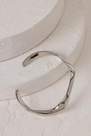 Anthropologie - Swirl Cuff Bracelet, Silver