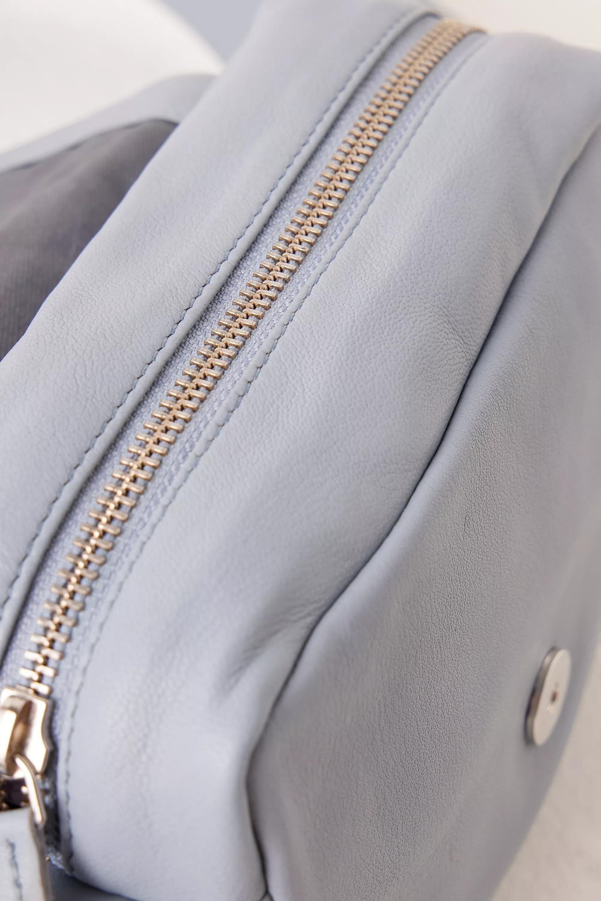 Leather Boxy Crossbody Bag, Blue, A501_0045, large image number 3