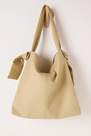 Anthropologie - Knotted Leather Slouchy Tote Bag, Green