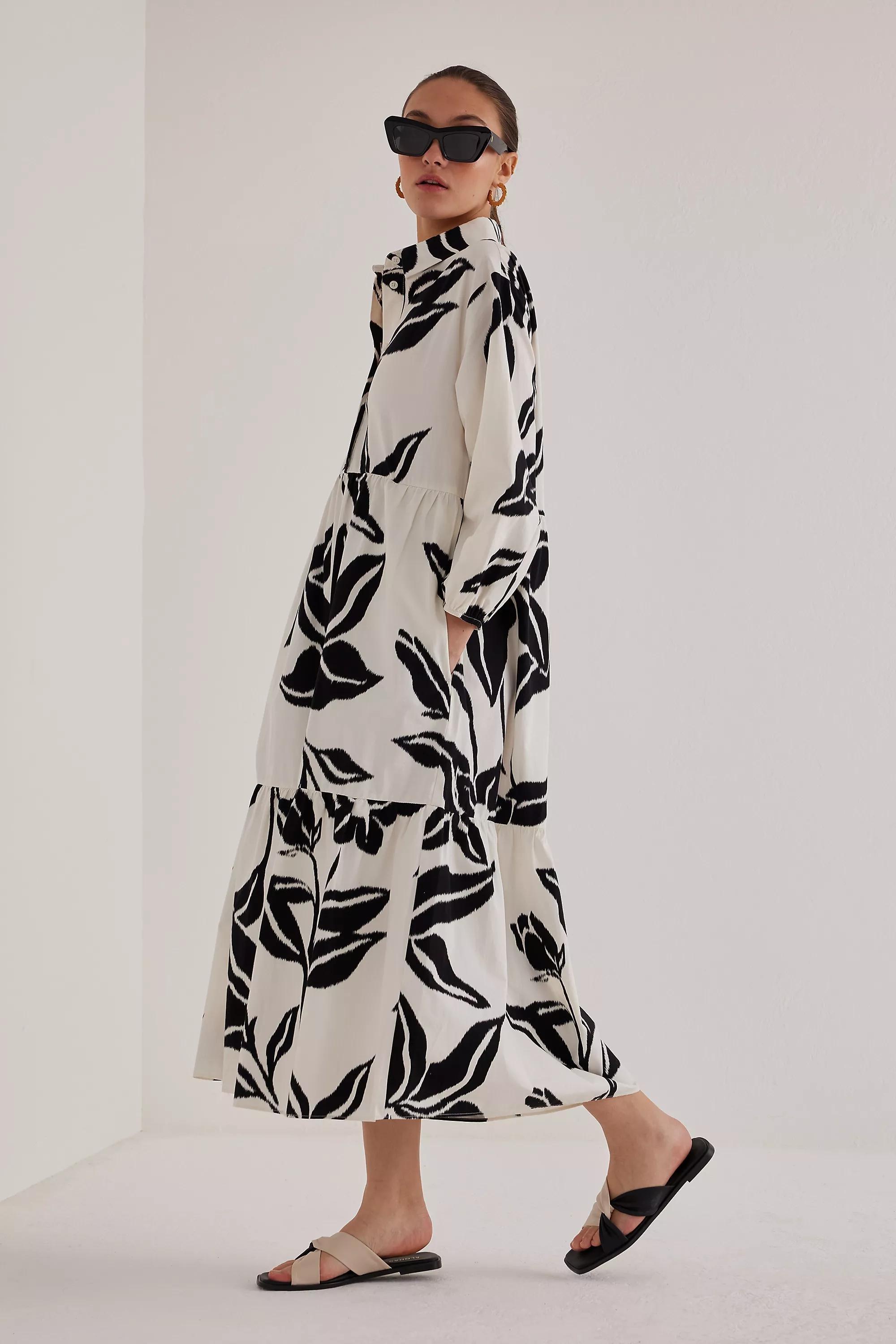 The Bettina Shirt Dress, White, , large image number 1