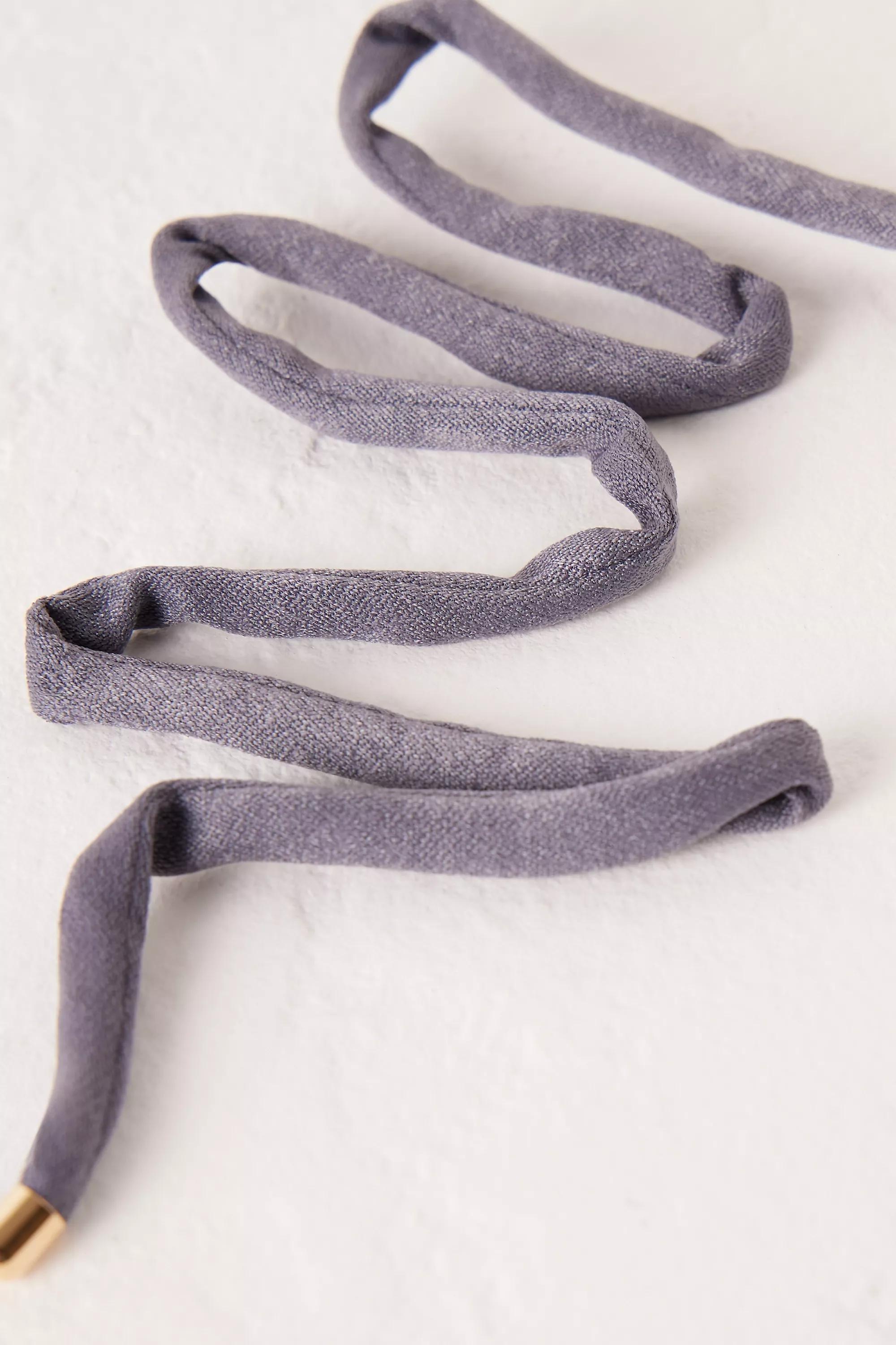 Wire Wrap Hair Tie, Grey, A501_0004, large image number 0