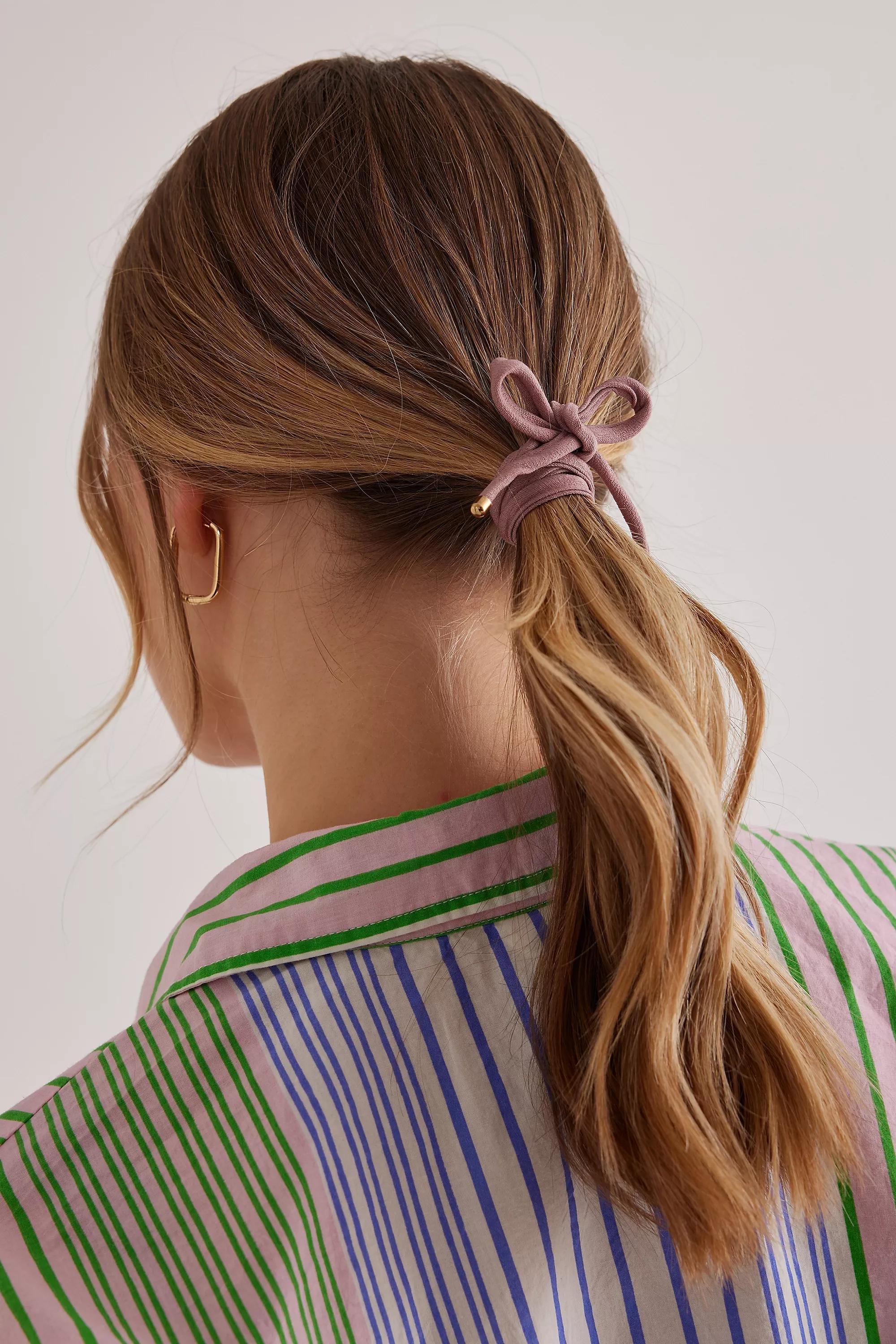 Wire Wrap Hair Tie, Pink, A501_0066, large image number 0