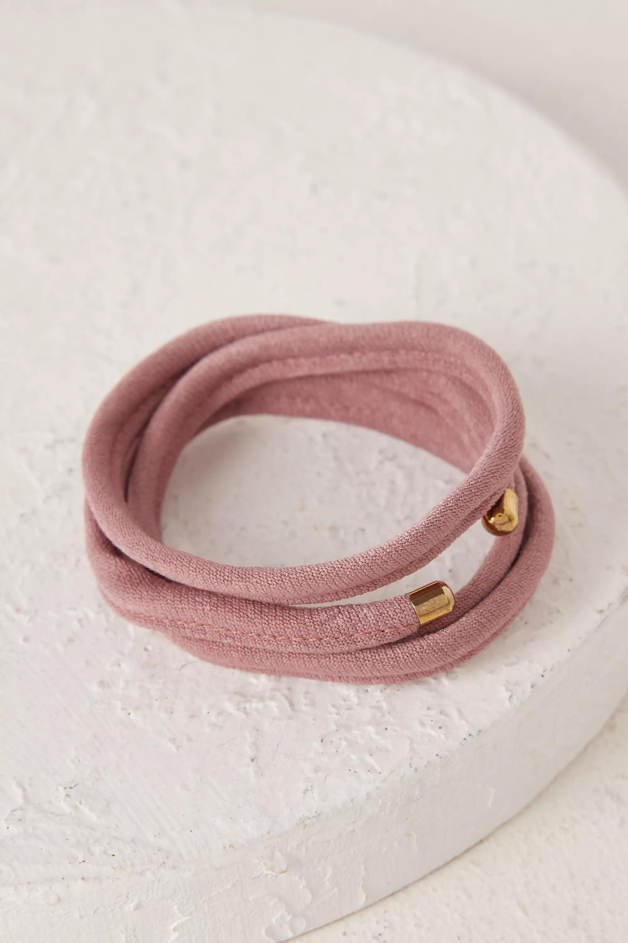 Wire Wrap Hair Tie, Pink, A501_0066, large image number 3