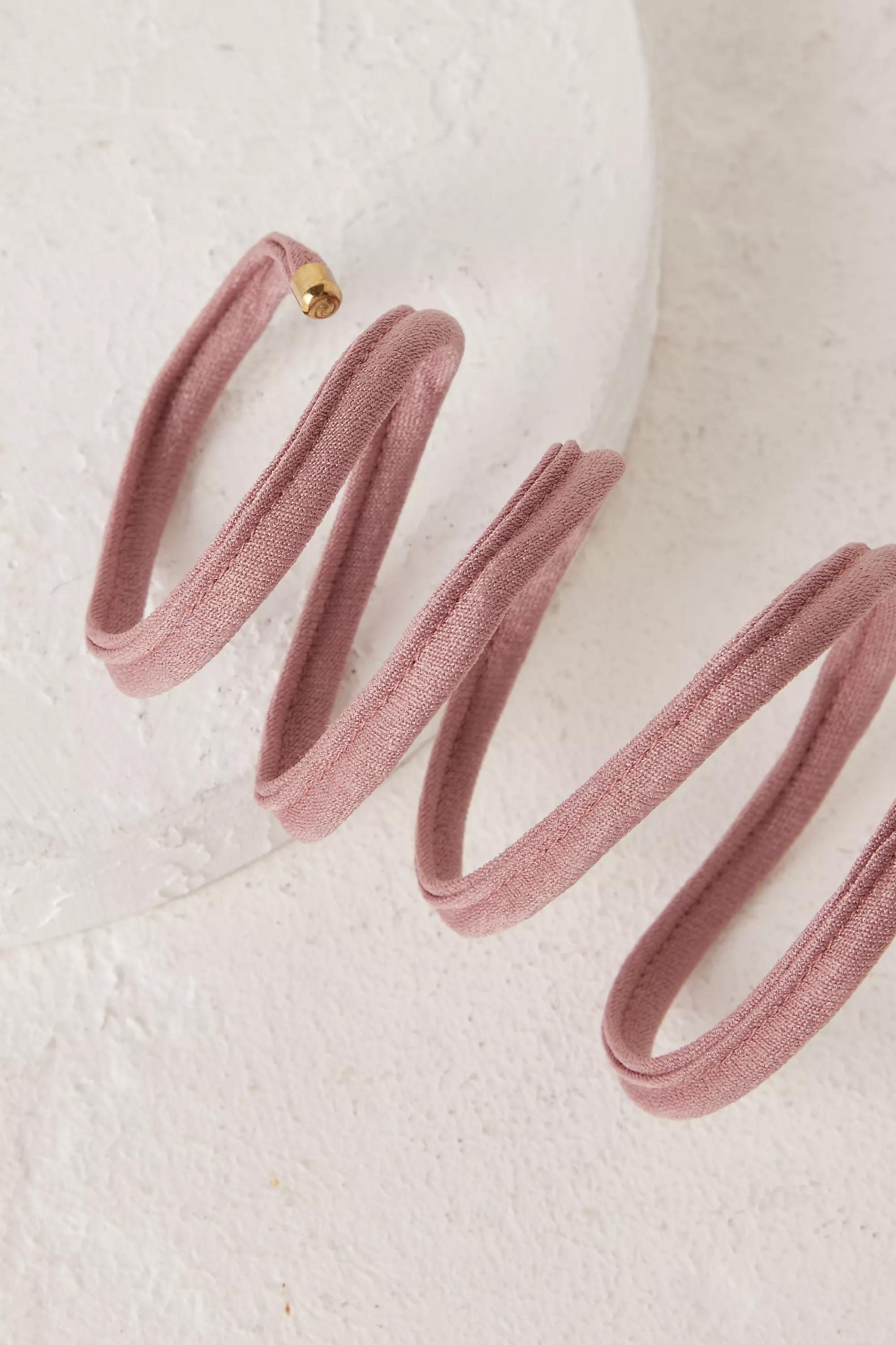 Wire Wrap Hair Tie, Pink, A501_0066, large image number 4