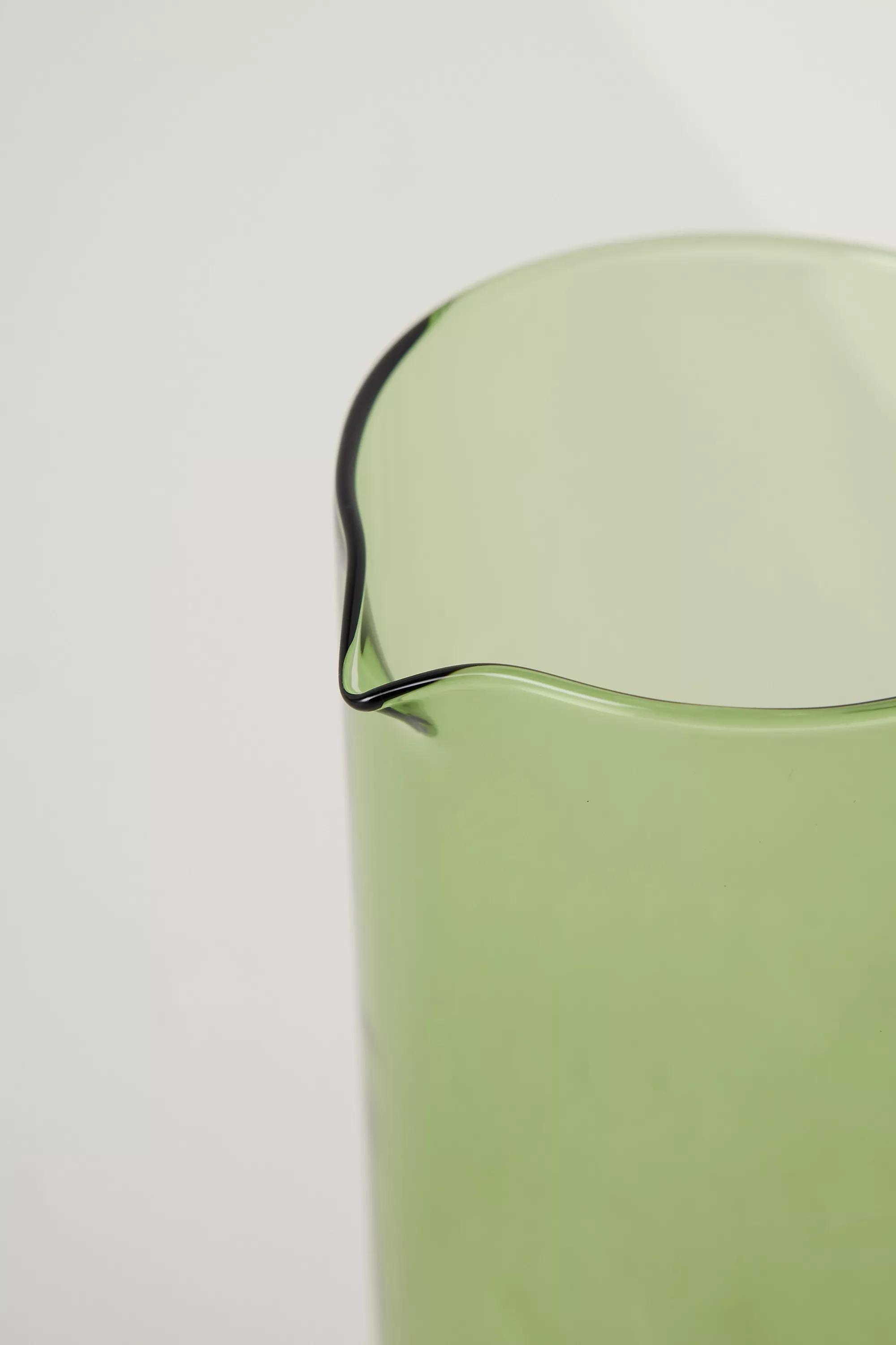 BLUE Glass Wiggle Serving Carafe, , large image number 2