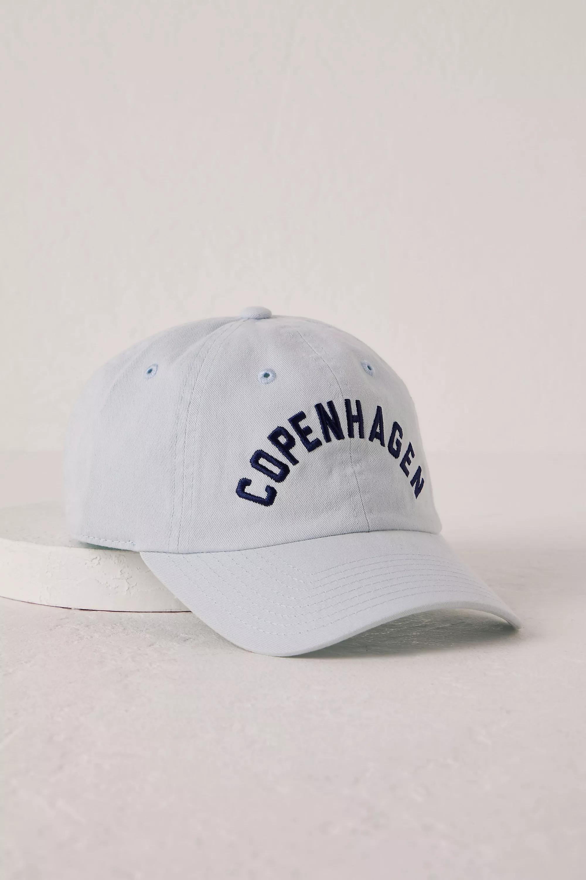 The Wanderlust Copenhagen Baseball Cap, Blue, A501_0040, large image number 0