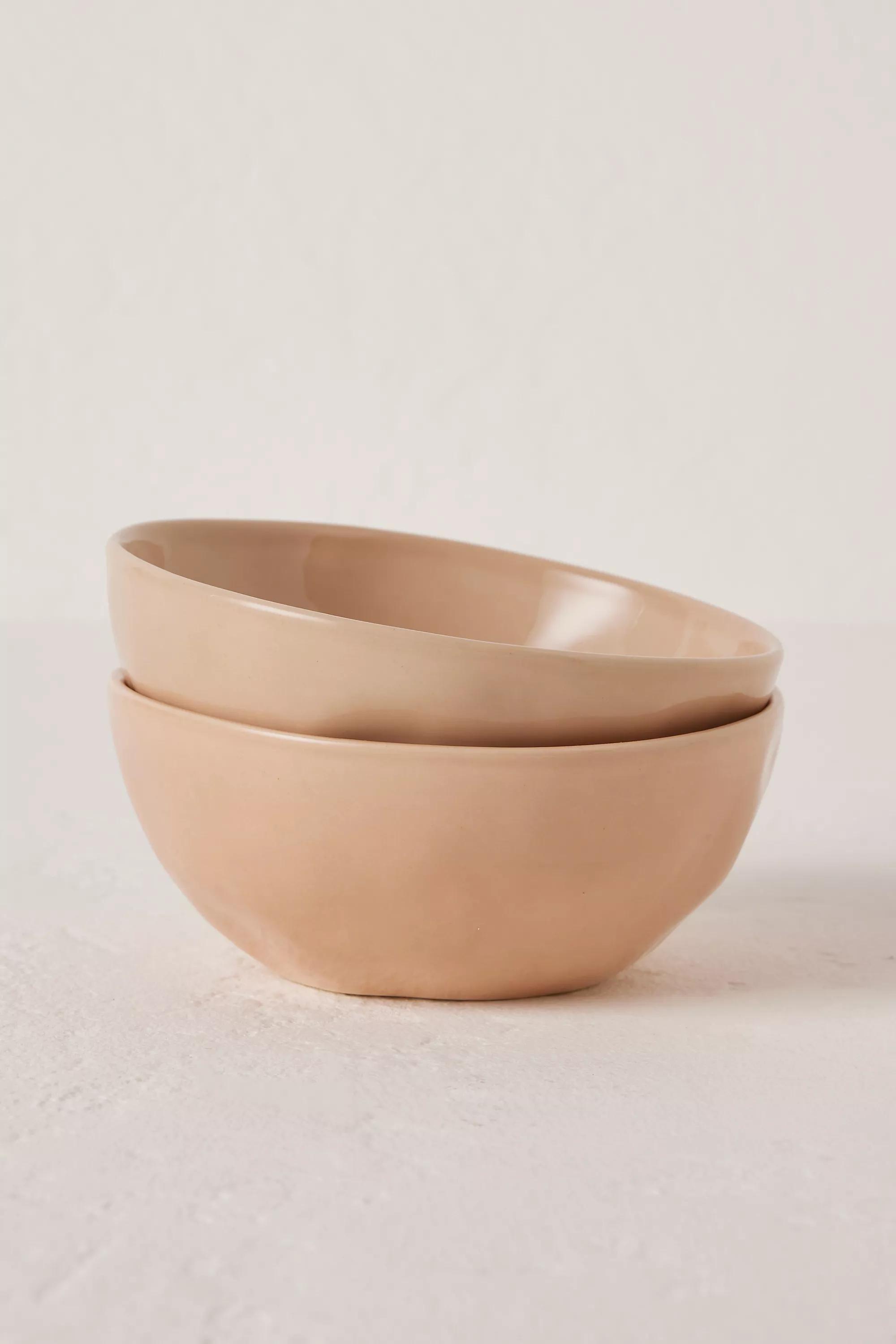 Set Of 2 Barton Croft Cereal Bowls, Beige, A501_0067, large image number 0