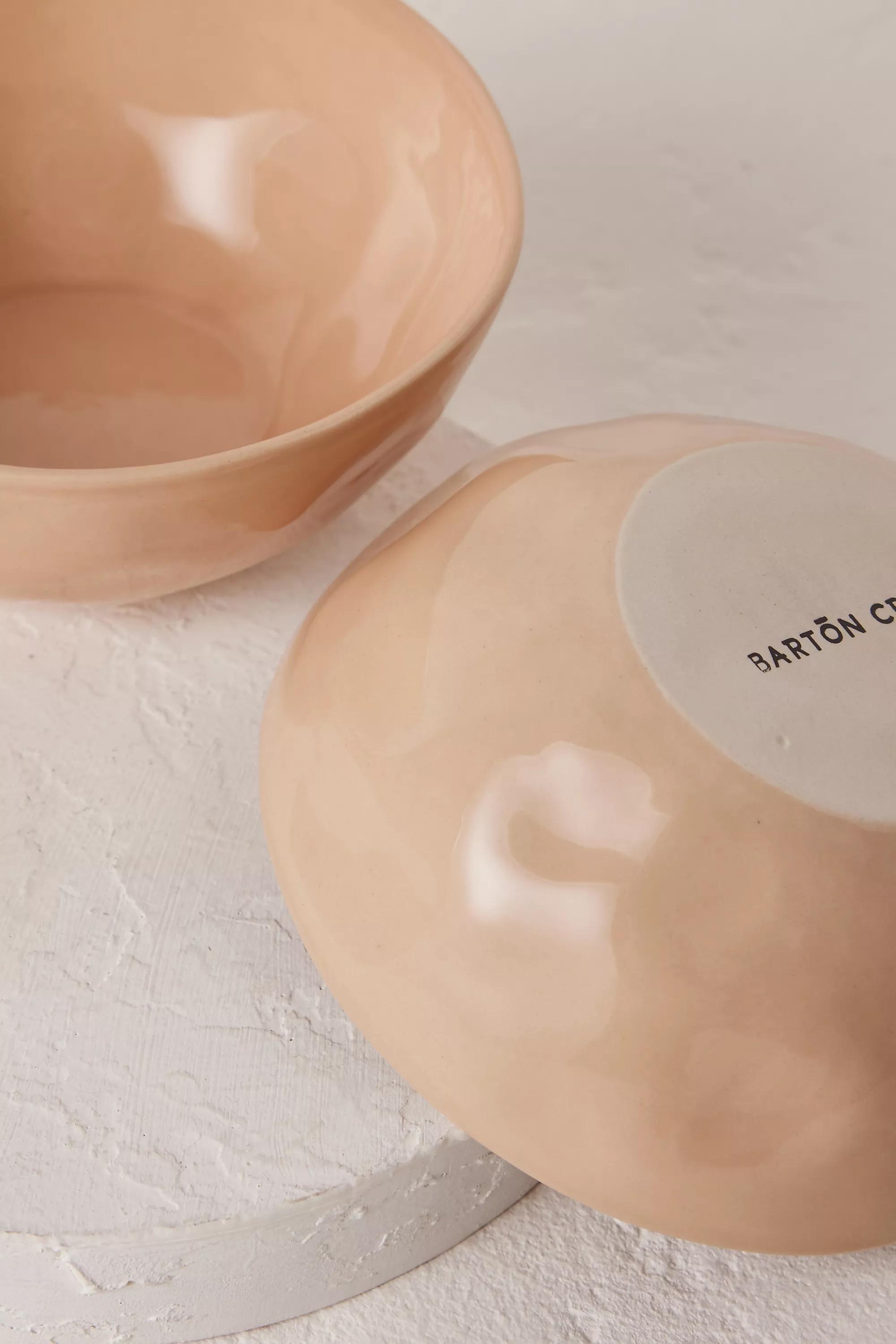Set Of 2 Barton Croft Cereal Bowls, Beige, A501_0067, large image number 1