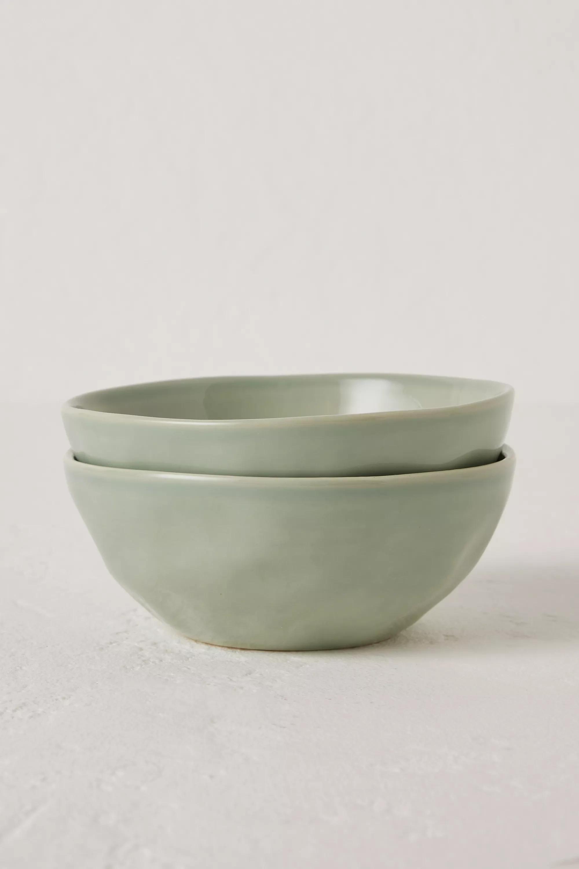 Set of 2 Barton Croft Cereal Bowls, Green, A501_0102, large image number 0