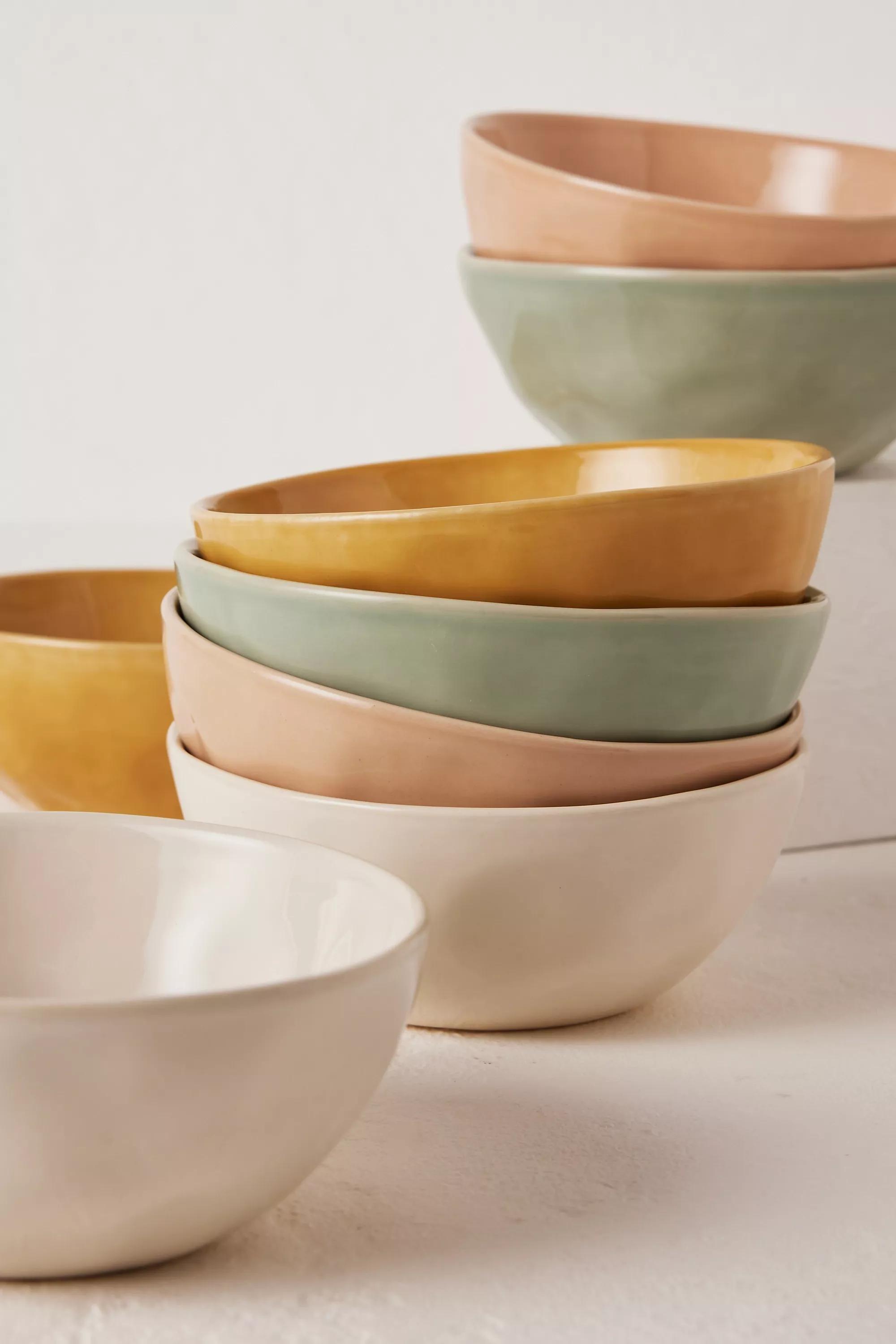 Set of 2 Barton Croft Cereal Bowls, Green, A501_0102, large image number 2