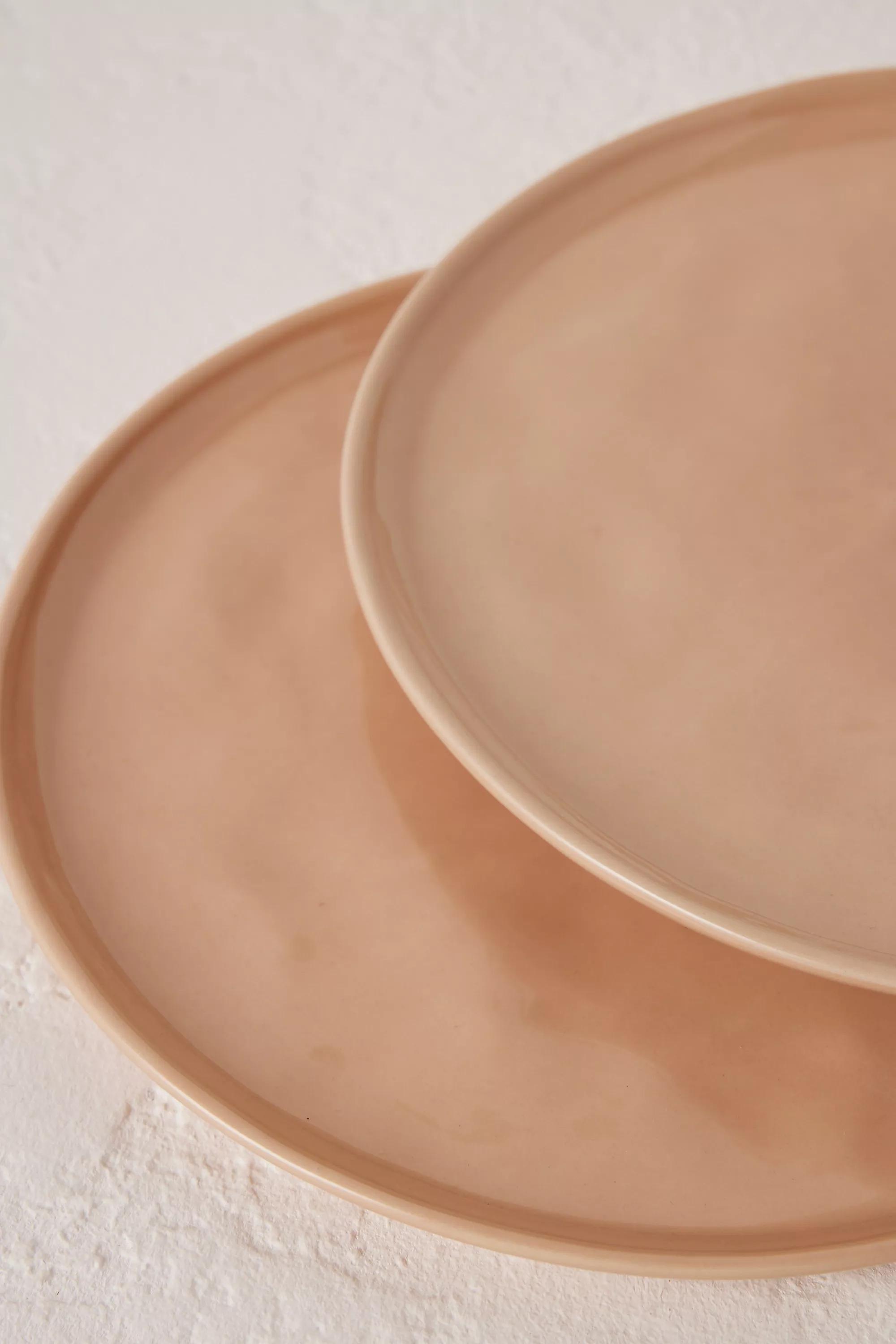 Set Of 2 Barton Croft Dinner Plates, Beige, A501_0067, large image number 1