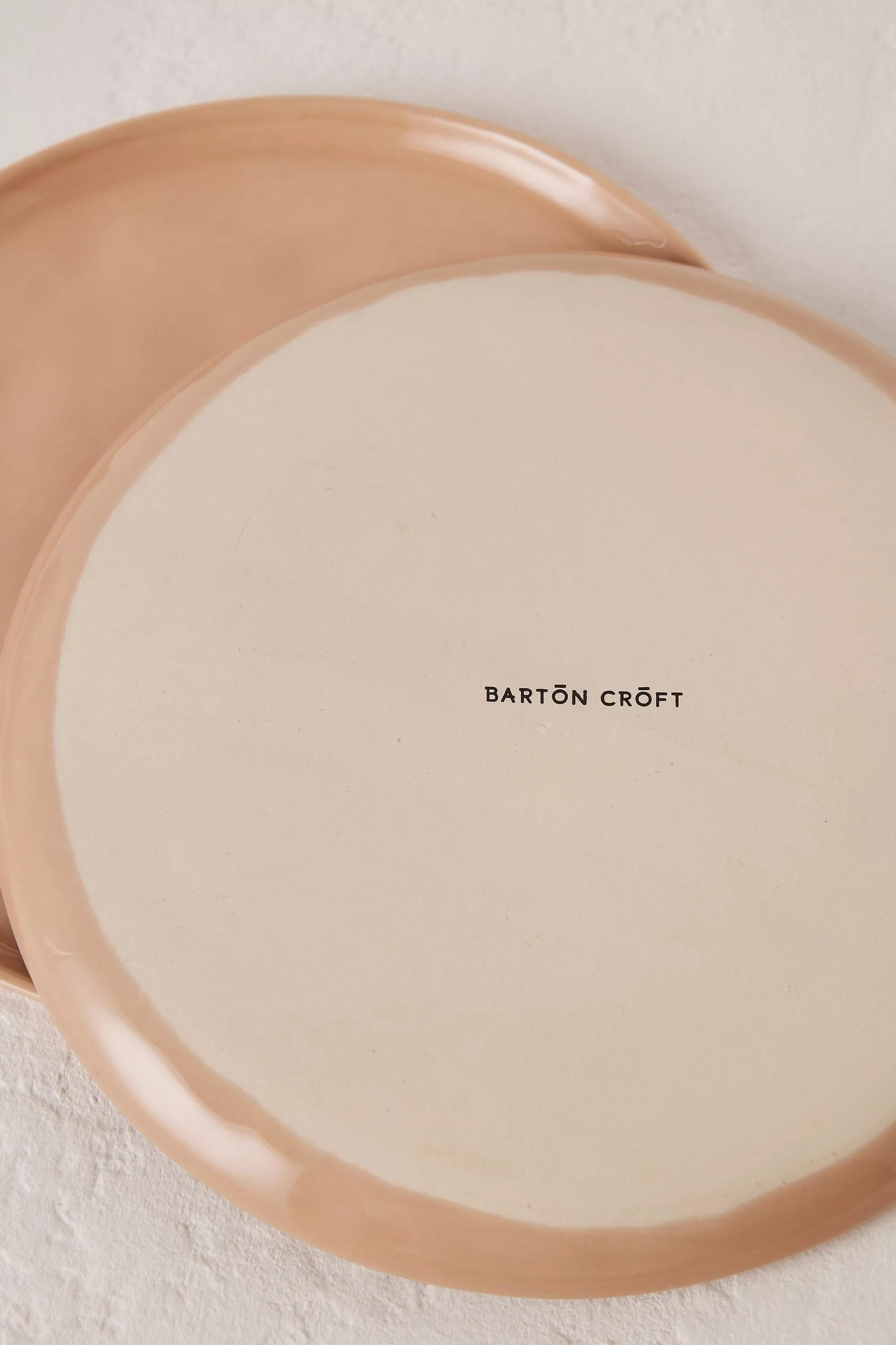 Set Of 2 Barton Croft Dinner Plates, Beige, A501_0067, large image number 2