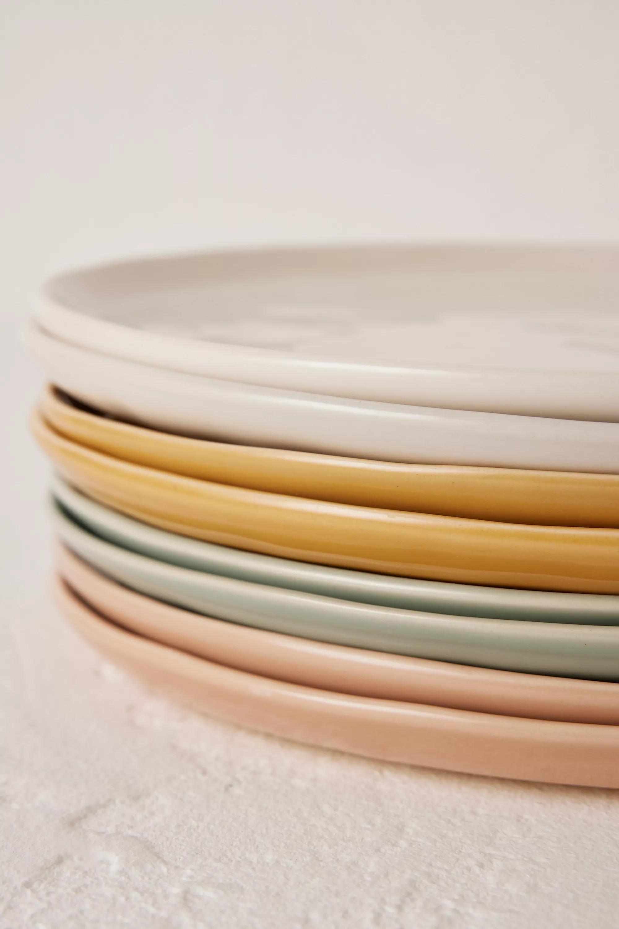 Set Of 2 Barton Croft Dinner Plates, Beige, A501_0067, large image number 4