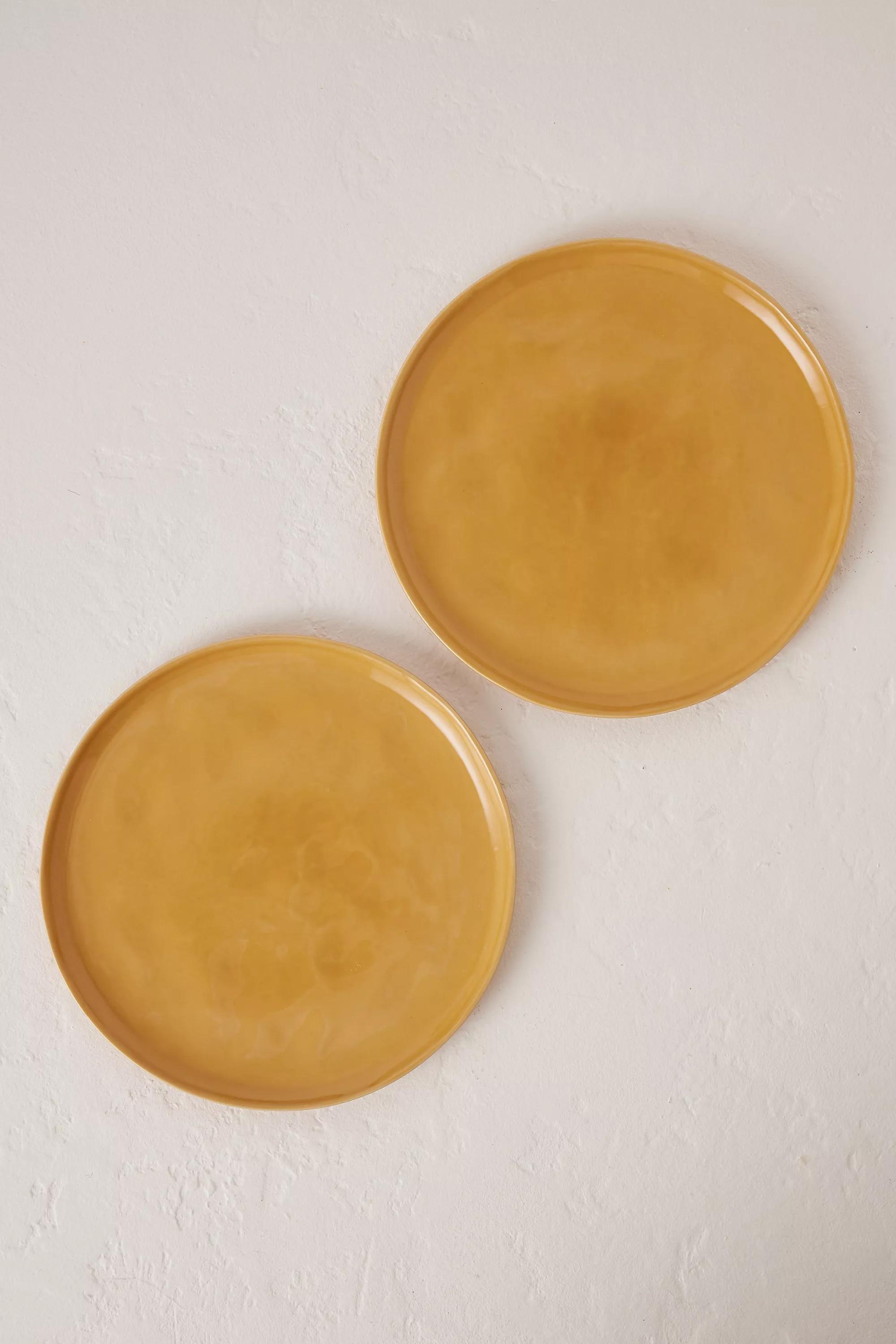 Set Of 2 Barton Croft Dinner Plates, Brown, A501_0073, large image number 0