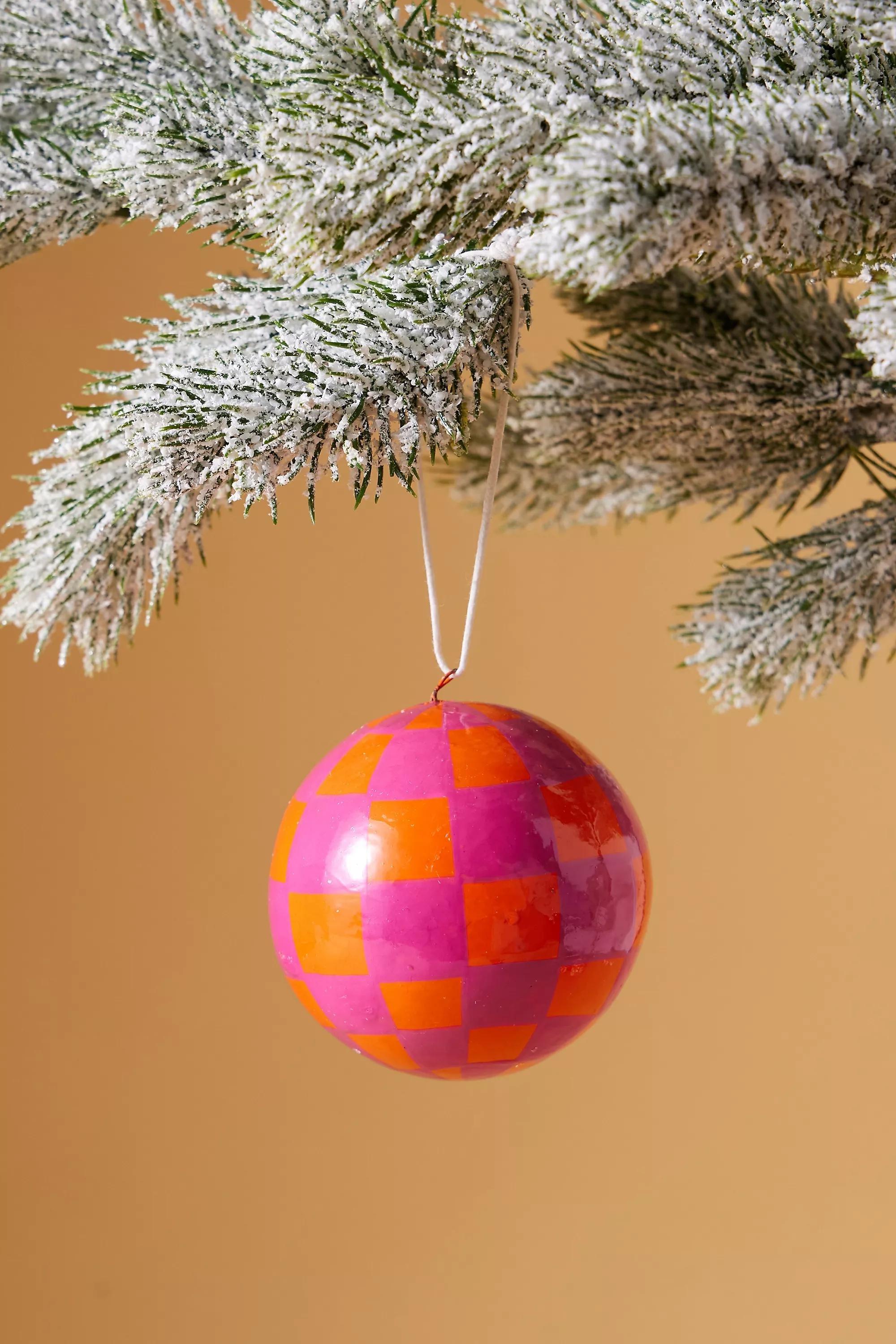 Checkerboard Christmas Decoration, Multicolour, A501_0066, large image number 0