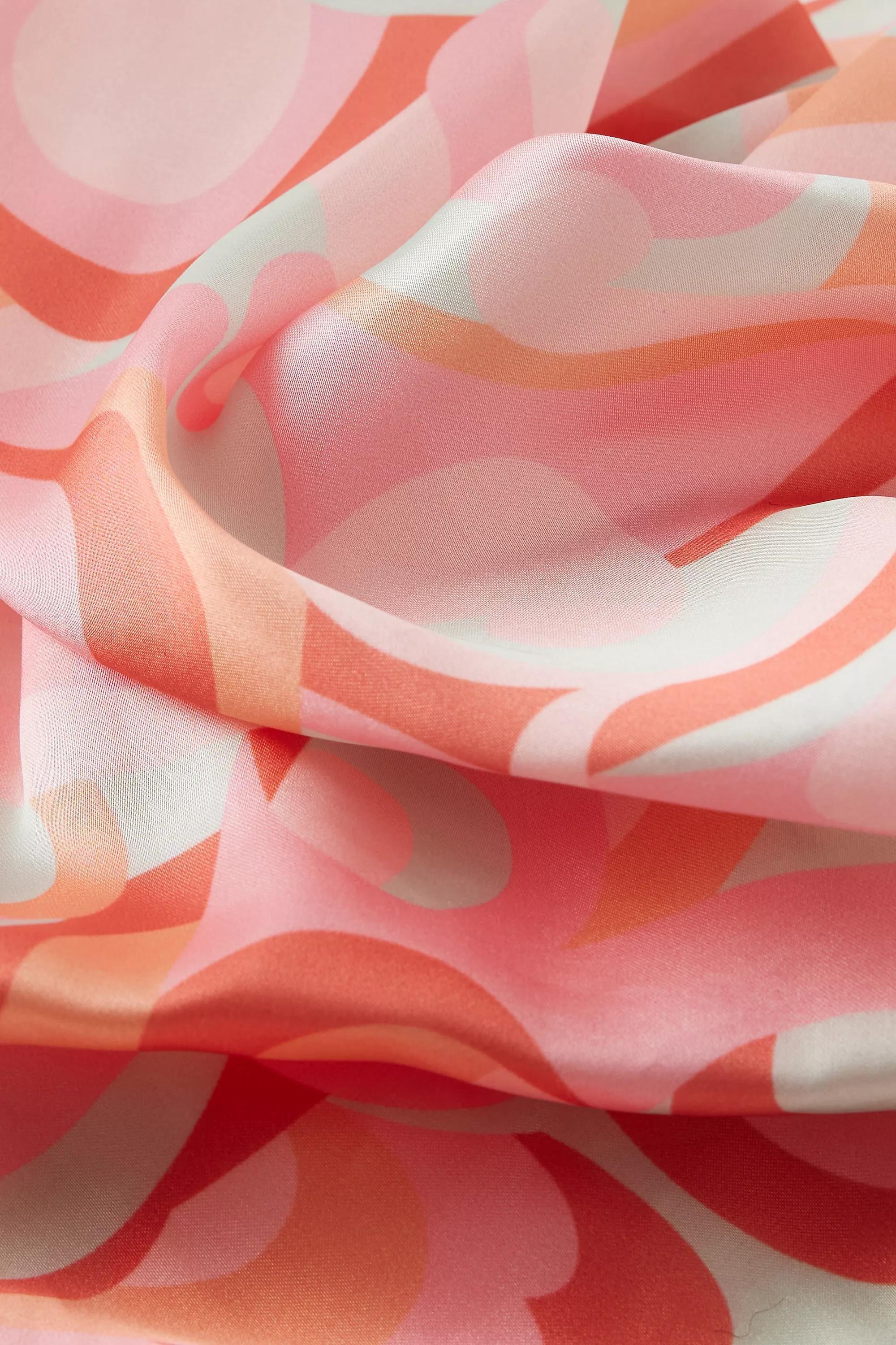 Abstract Swirl Head Scarf, Pink, A501_0066, large image number 2
