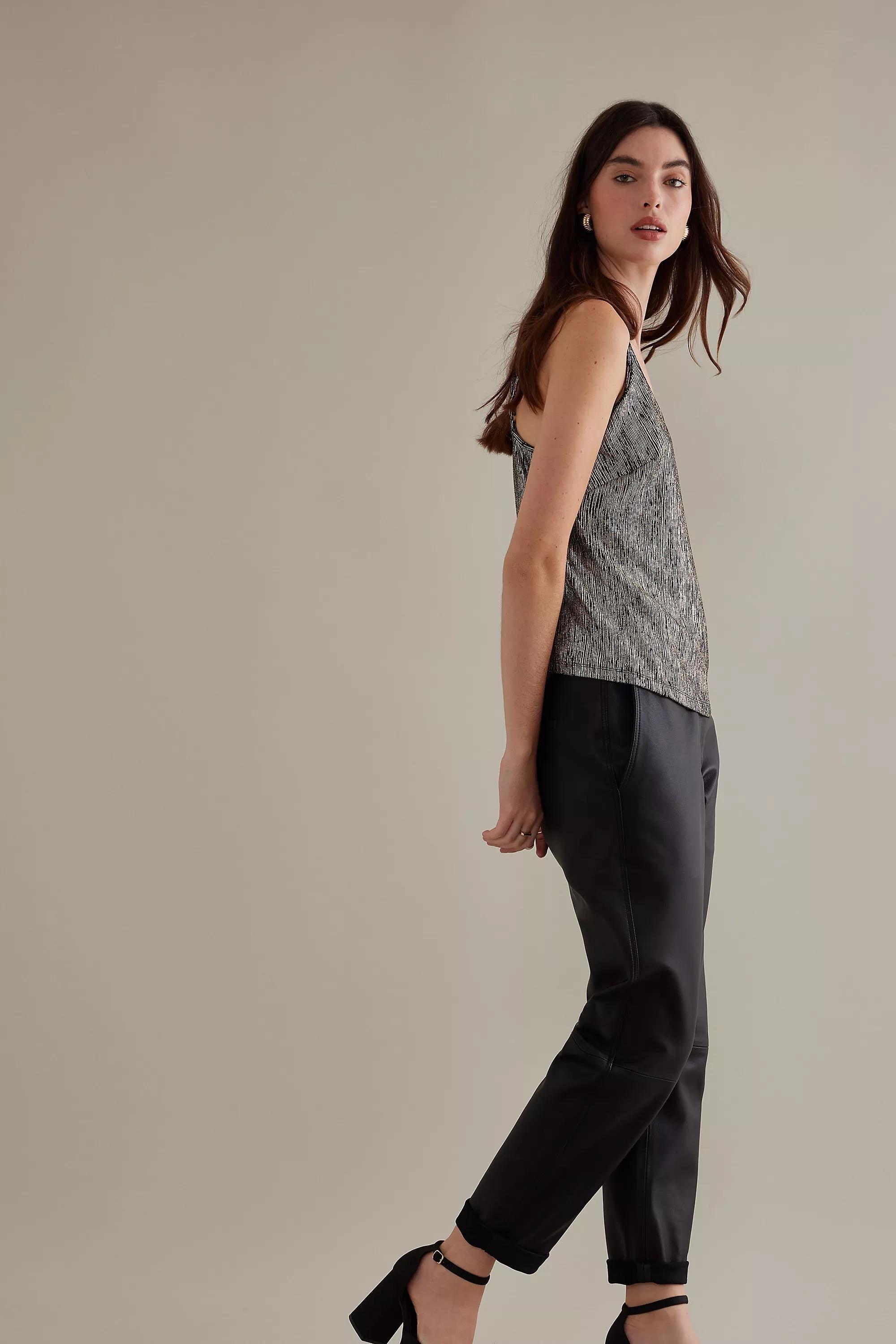 Marisa Sparkle V-Neck Cami Top, Grey, A501_0006, large image number 4