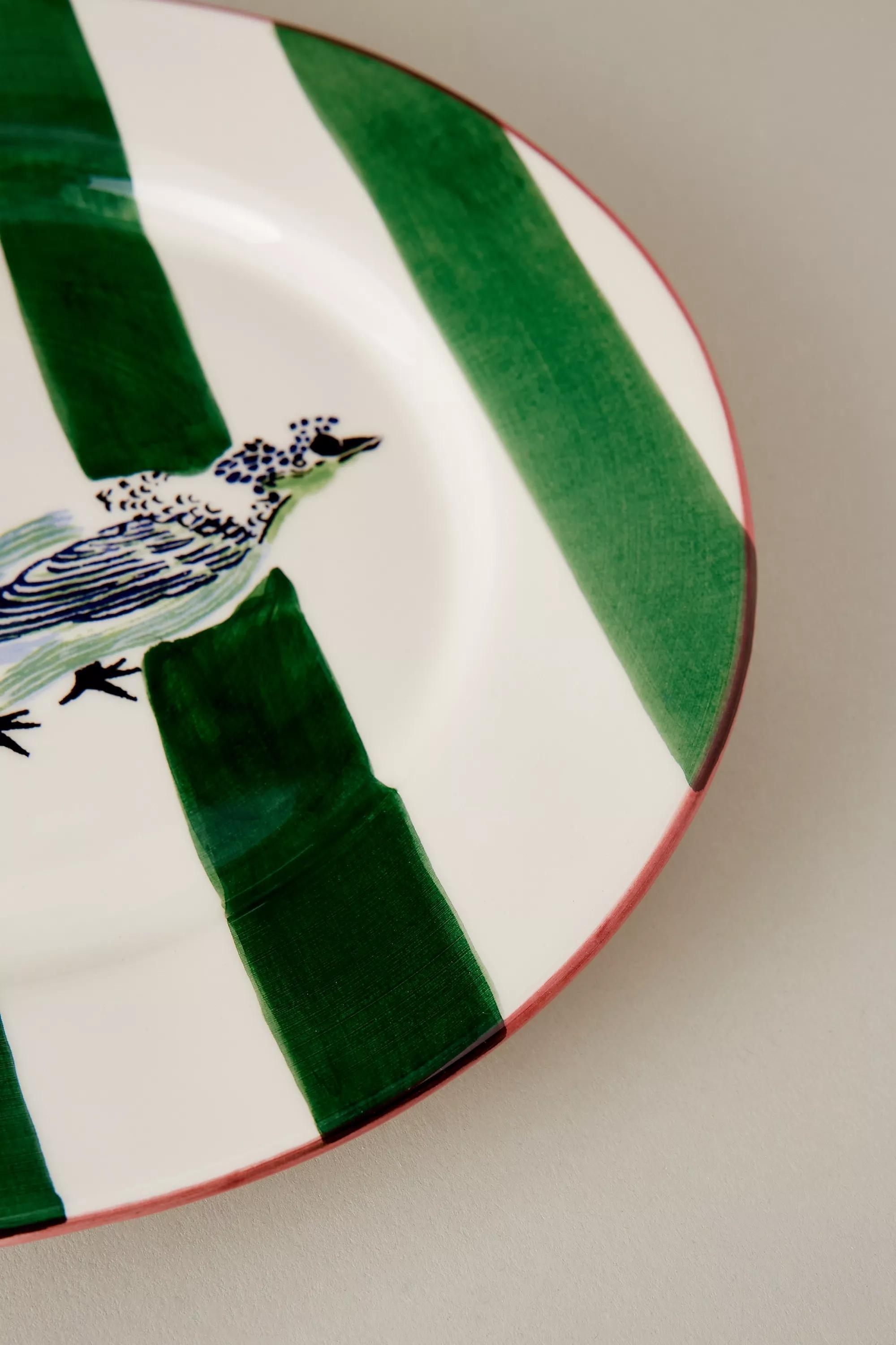Anna + Nina Hand-Painted Stripe Dinner Plate, A501_0030, large image number 2