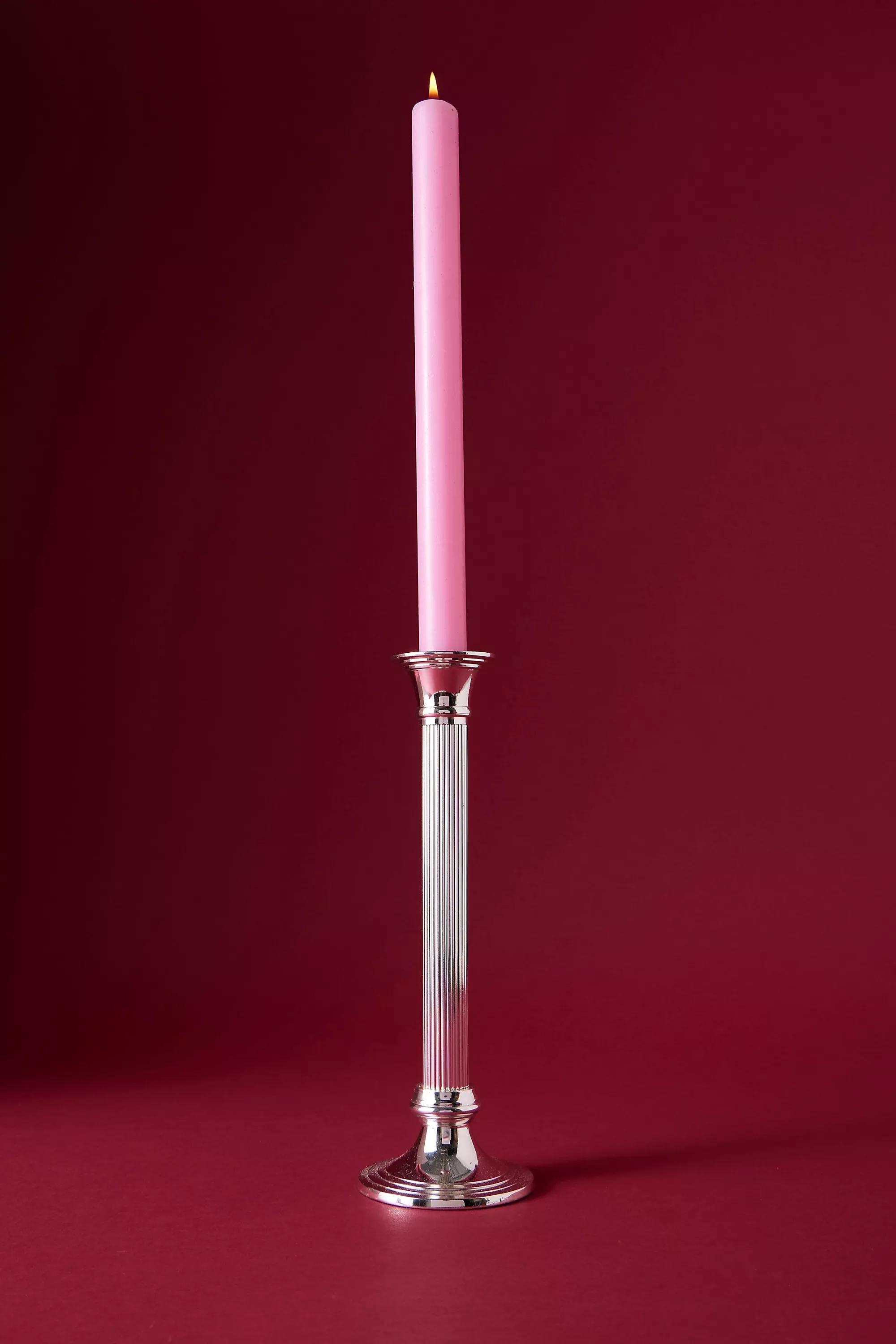 Anna + Nina Silver-Plated The Column Taper Candle Holder, , large image number 0