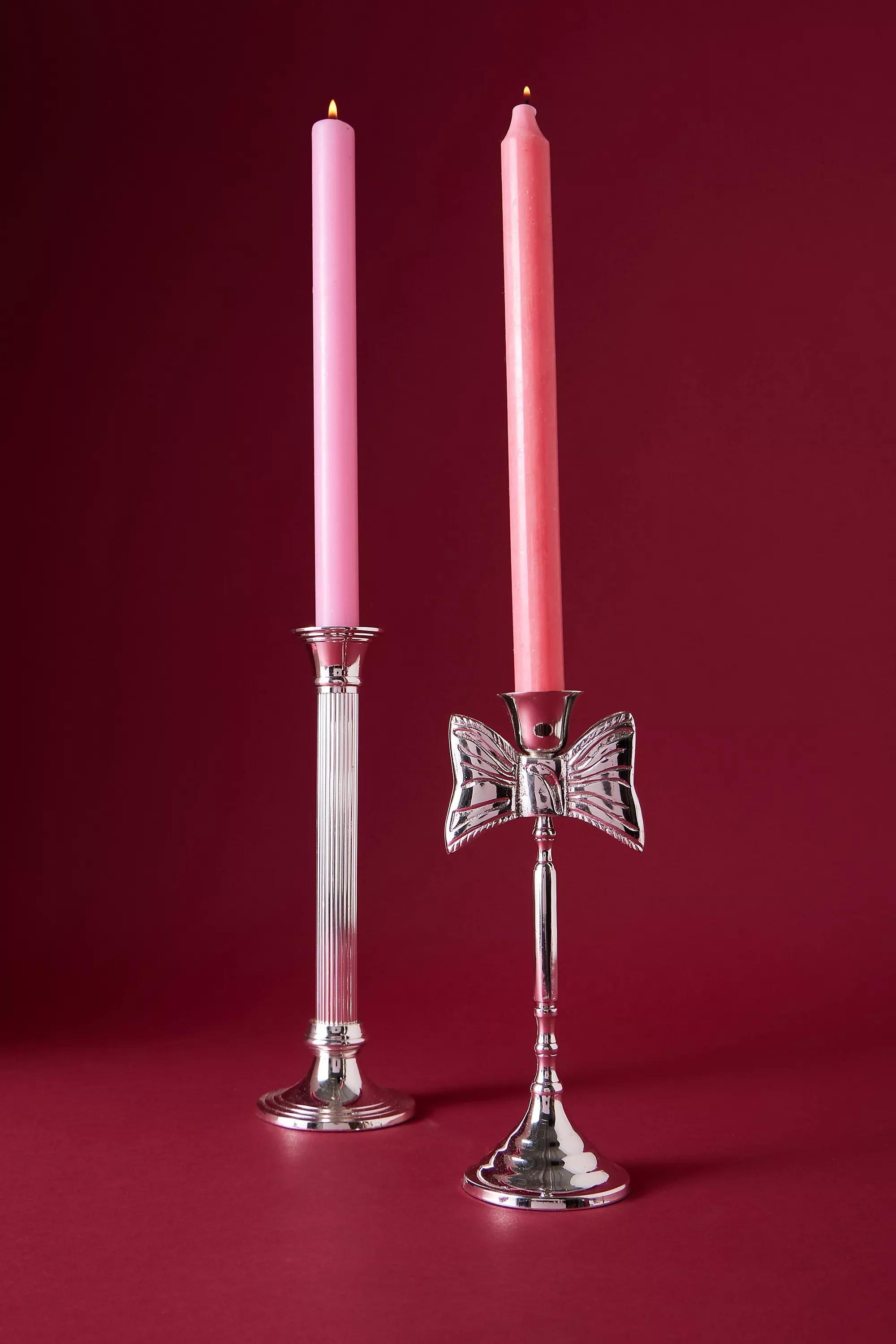 Anna + Nina Silver-Plated The Column Taper Candle Holder, , large image number 1