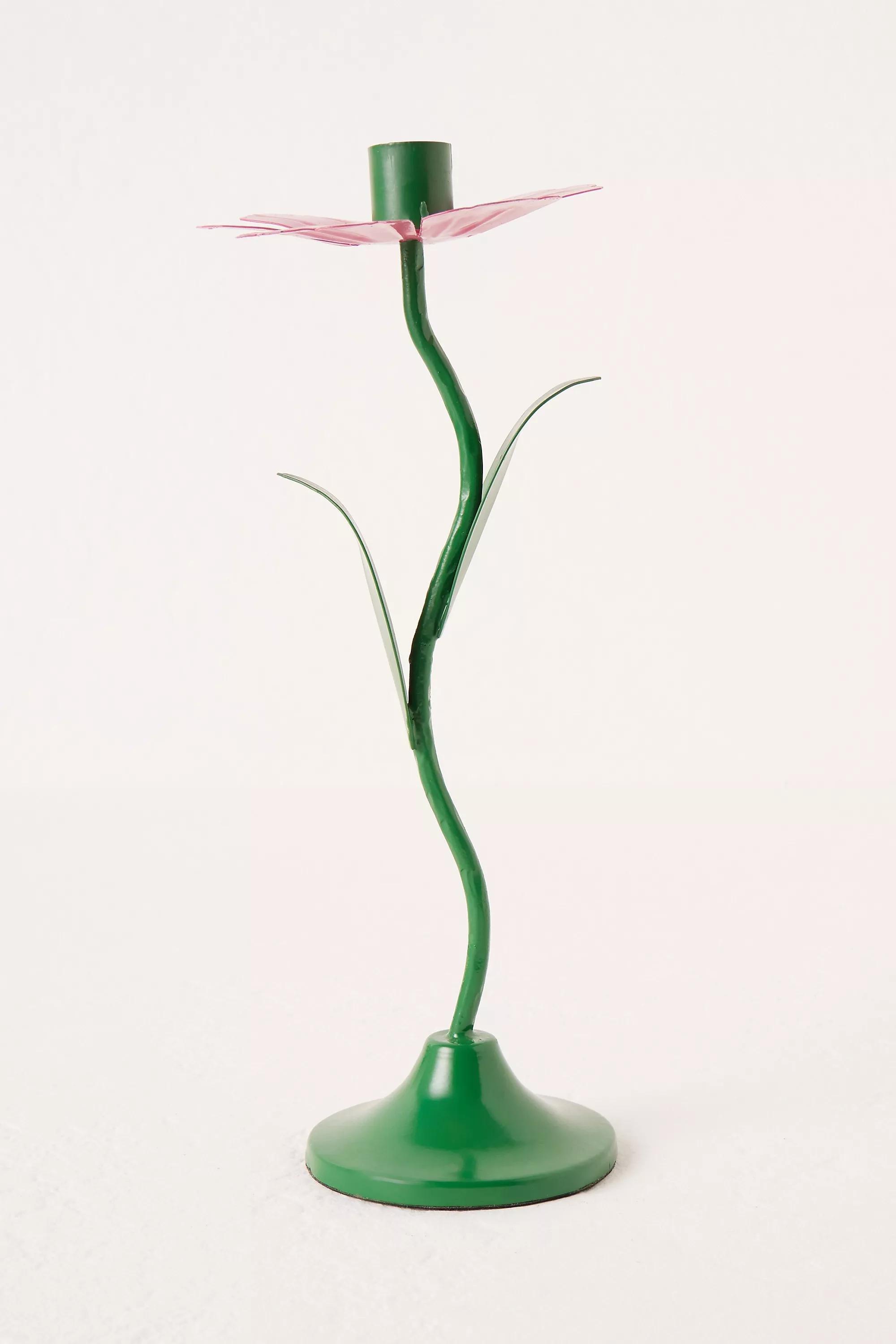 PINK Anna + Nina The Primrose Metal Taper Candle Holder, , large image number 0