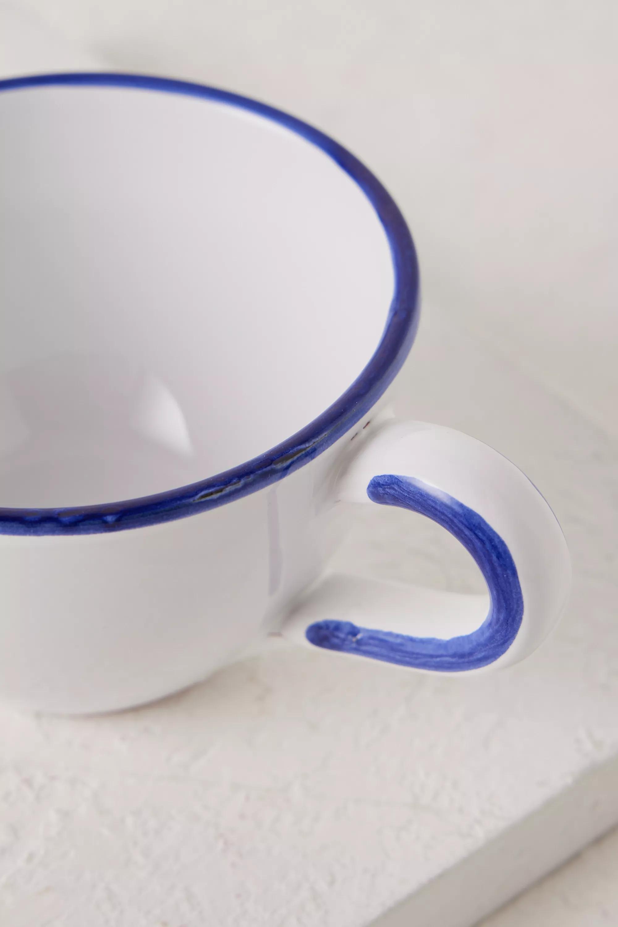 Jore Copenhagen Painted Tea Cup, Blue, A501_0040, large image number 1