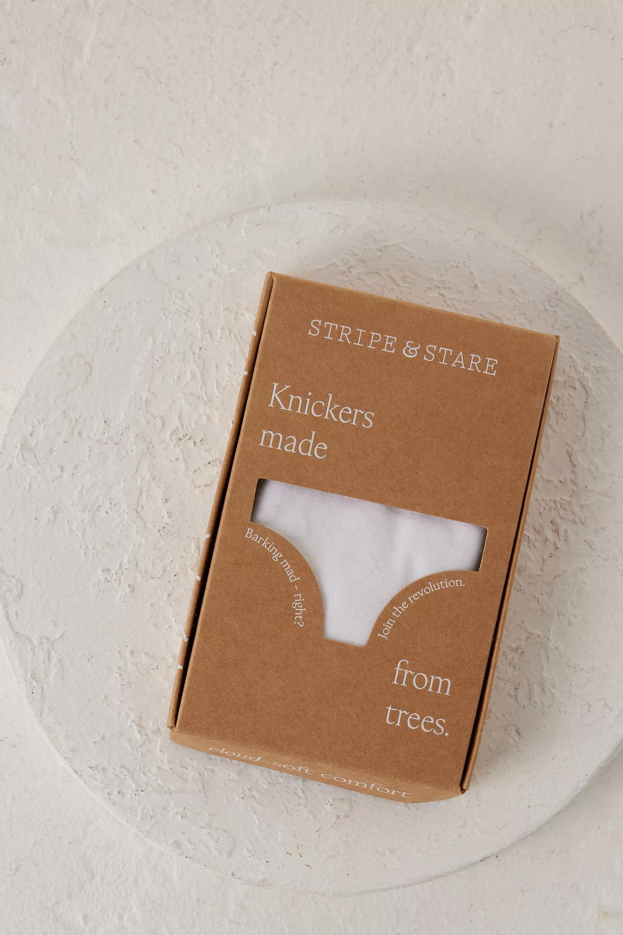 Stripe & Stare Knickers, White, A501_0010, large image number 1