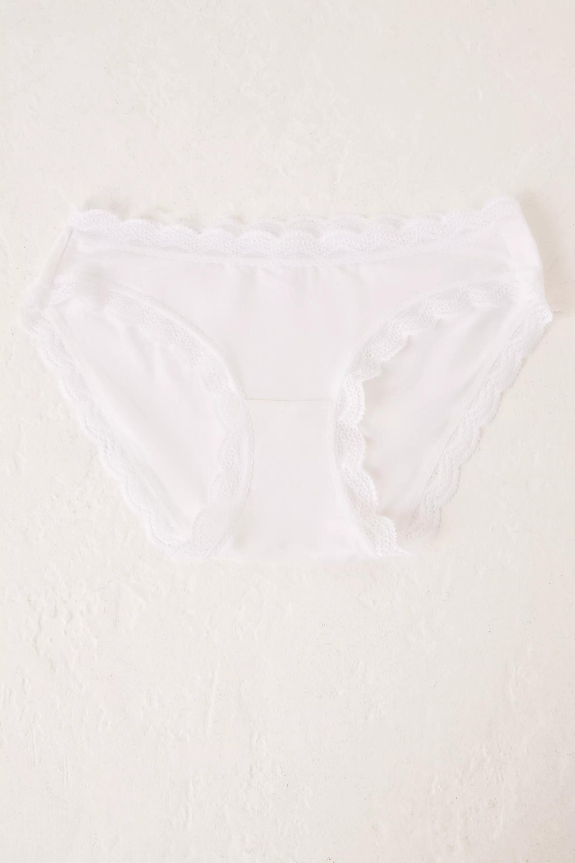 Stripe & Stare Knickers, White, A501_0010, large image number 3
