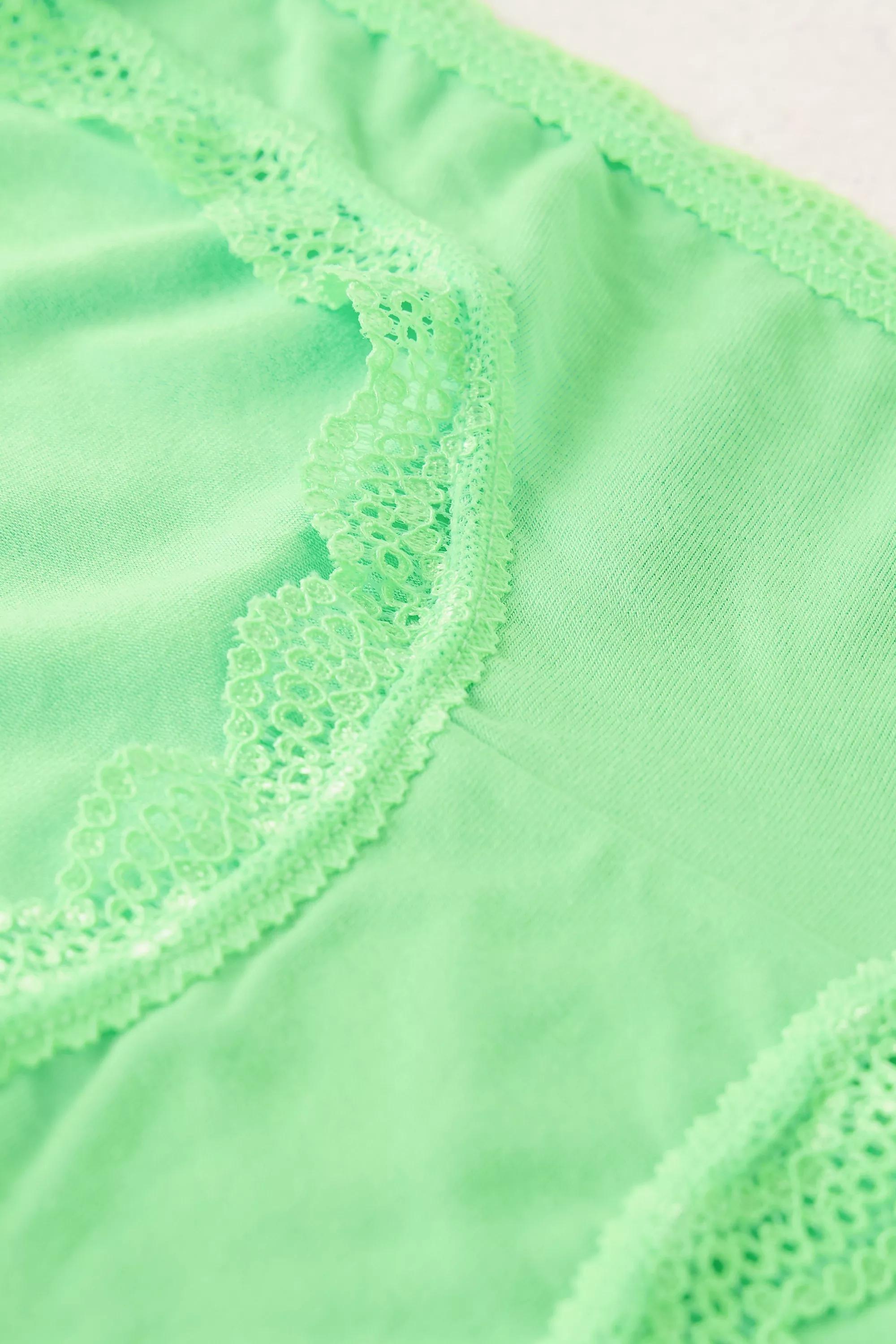 Stripe & Stare Knickers, Green, , large image number 3