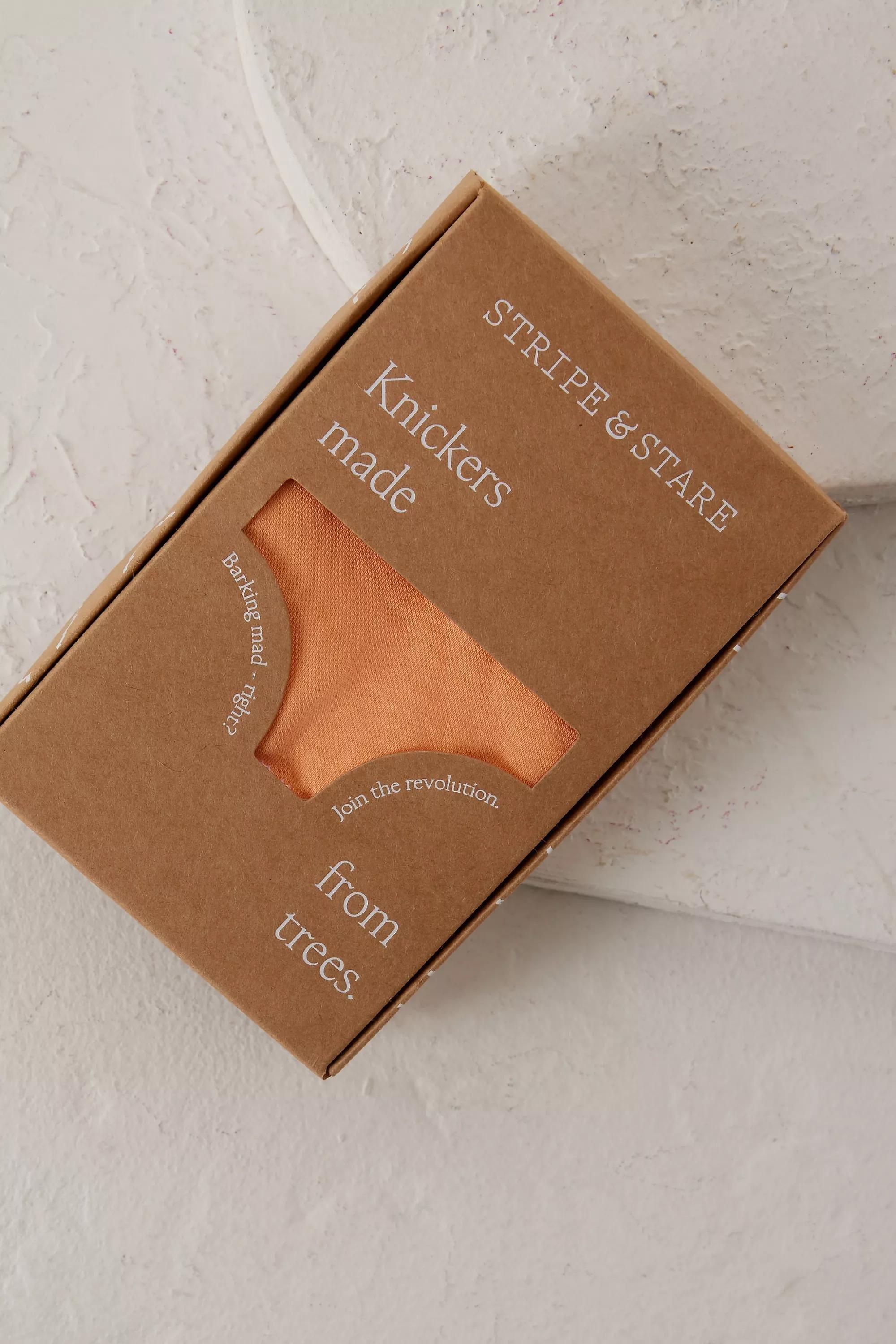 Stripe & Stare Knickers, Orange, A501_0083, large image number 1