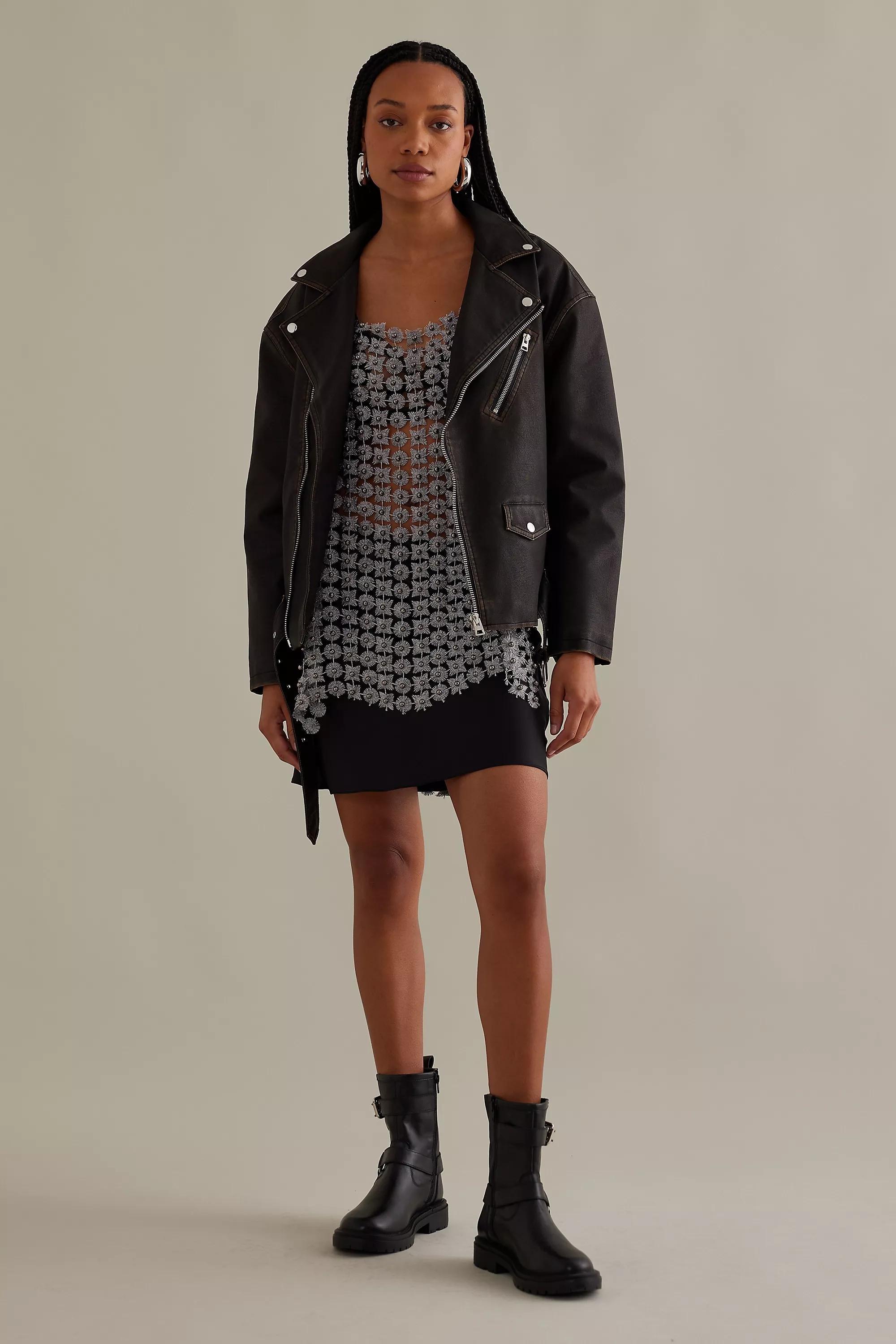 Slouchy Beaded Tunic Vest Top, Grey, , large image number 3