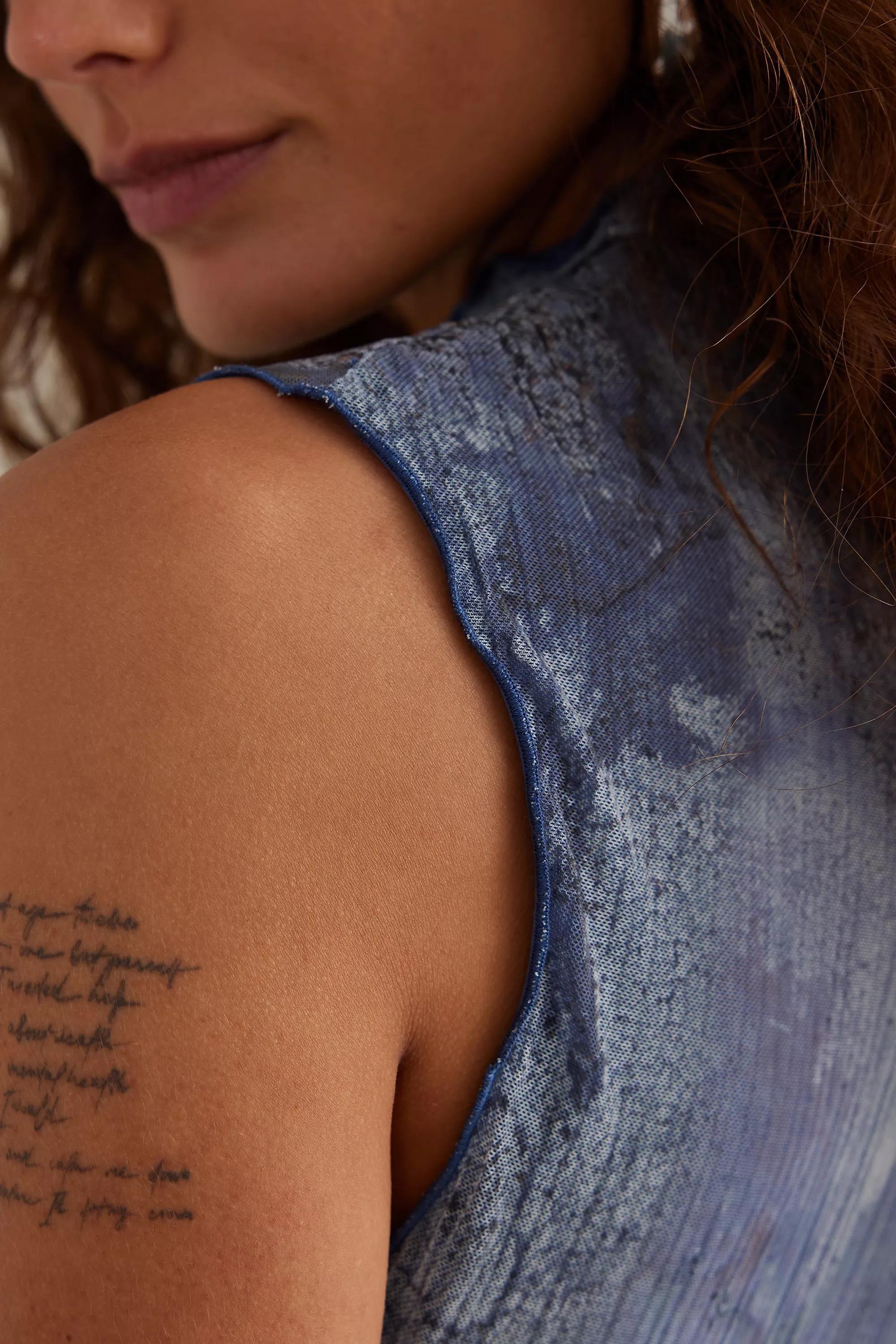 Mila Sleeveless Plisse Msh, Multicolour, , large image number 4