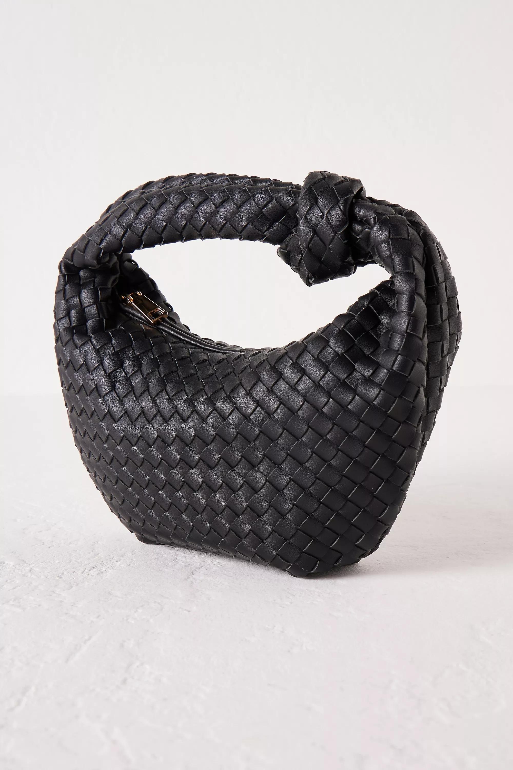 Melie Bianco Larissa Faux-Leather Shoulder Bag, Black, A501_0001, medium