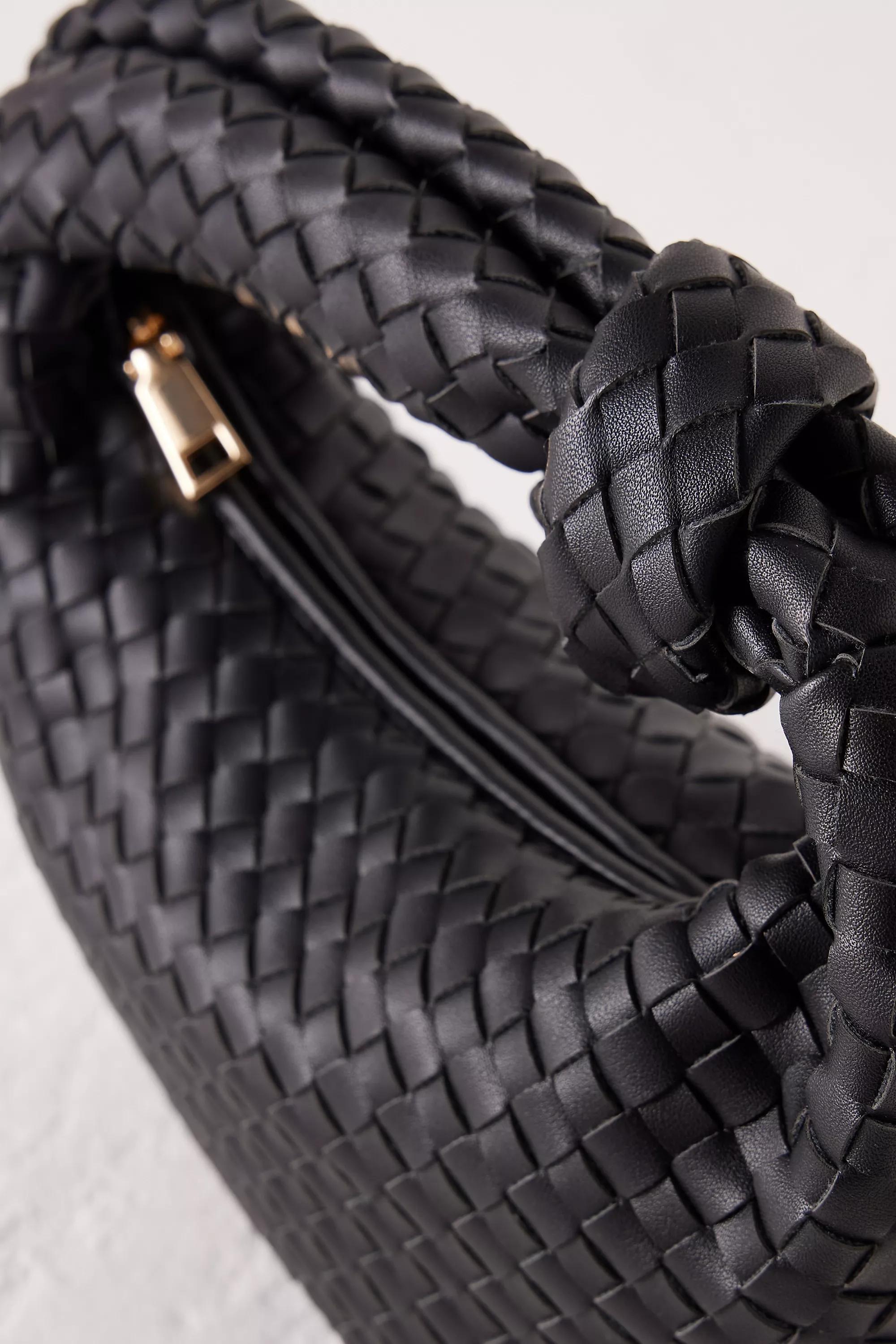 Melie Bianco Larissa Faux-Leather Shoulder Bag, Black, A501_0001, large image number 3