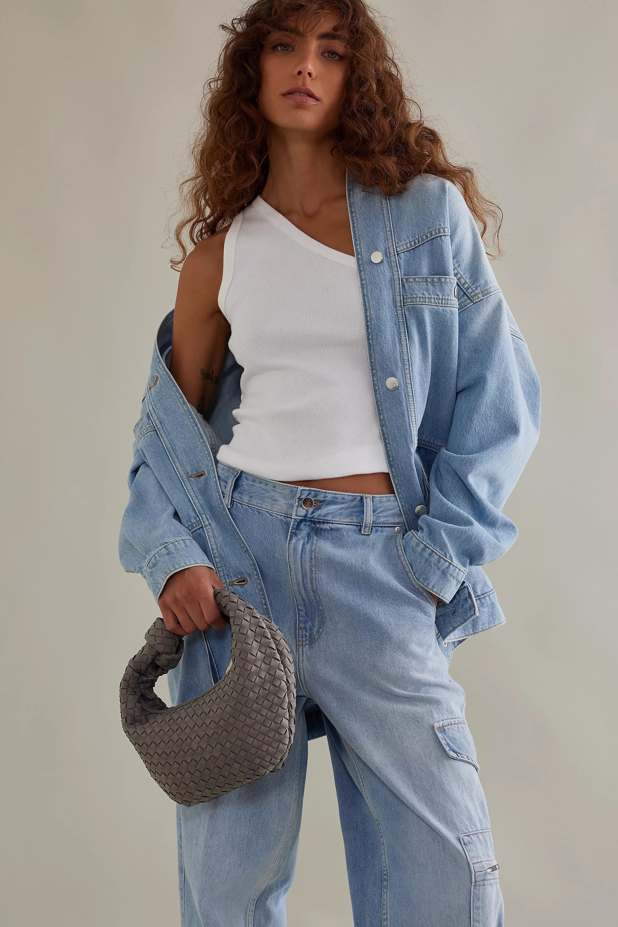 GREY Melie Bianco Larissa Woven Faux-Leather Shoulder Bag, A501_0004, large image number 0