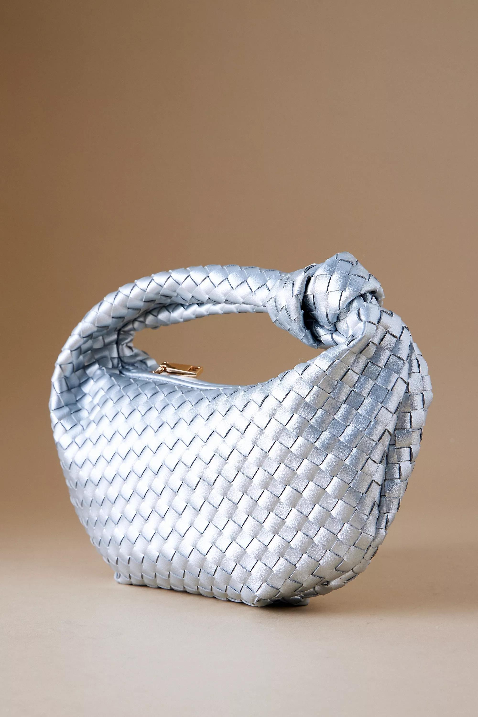 Anthropologie Woven Shoulder Bag, Blue, A501_0007, large image number 2