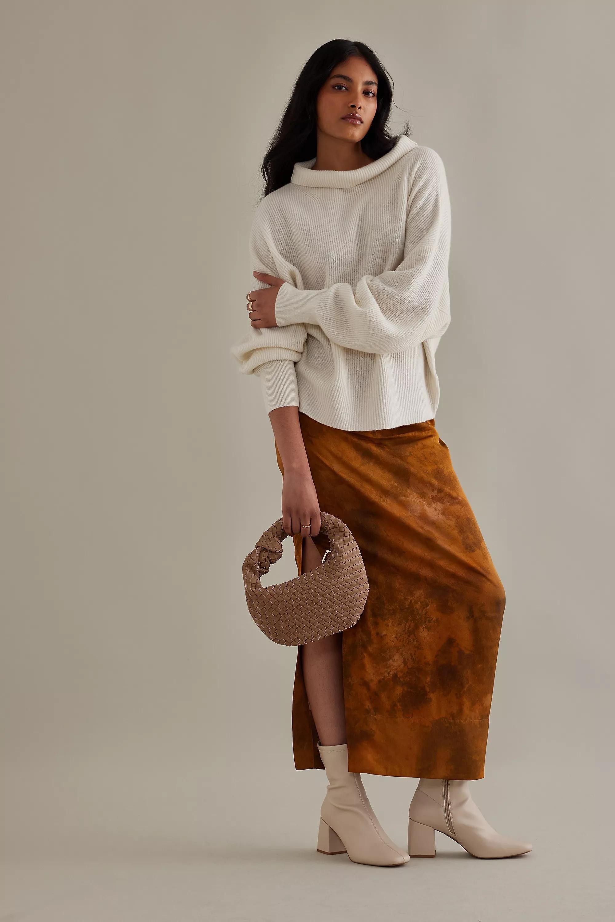 Woven Faux-Leather Satchel Bag, Taupe, A501_0023, large image number 0