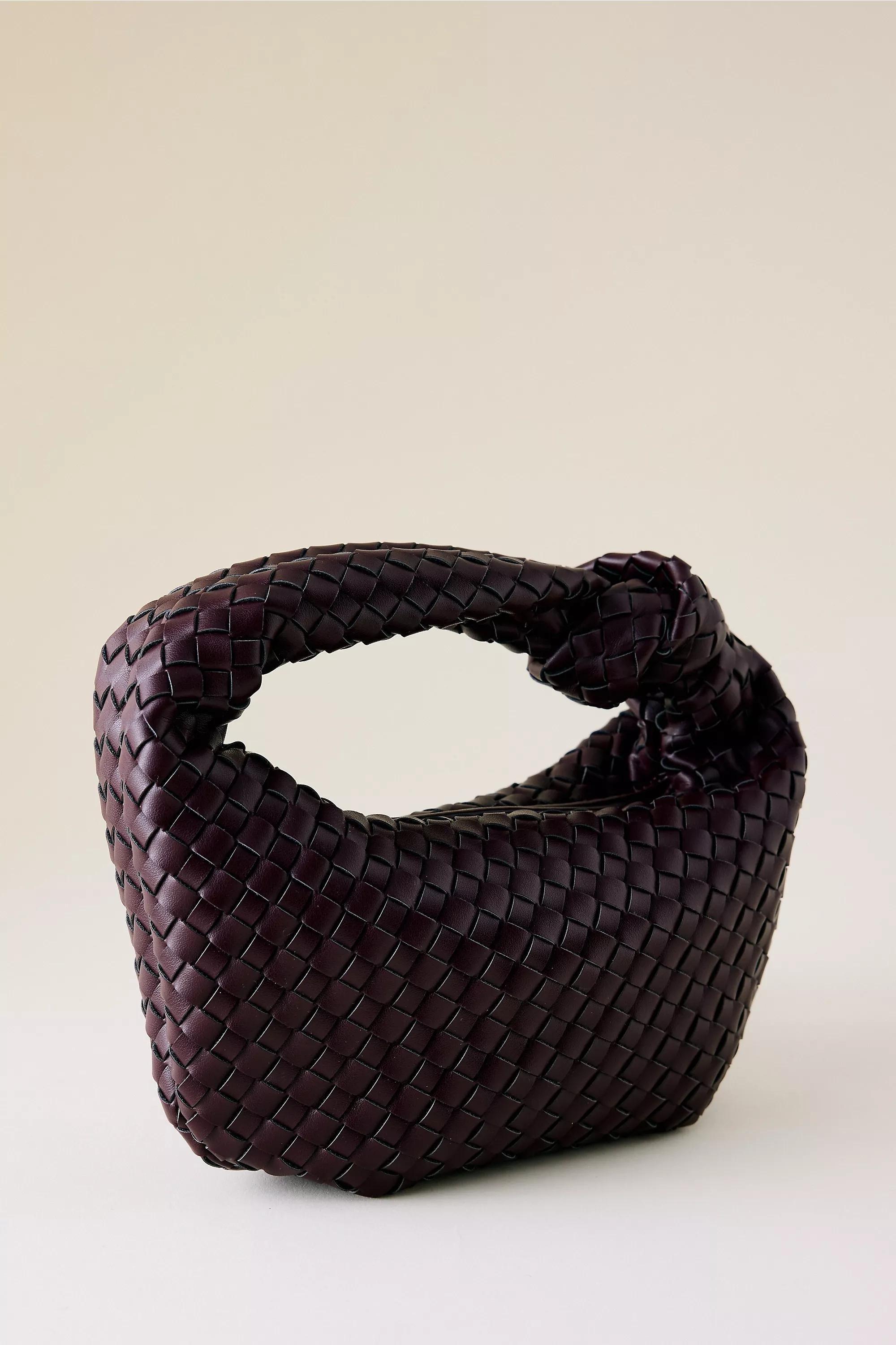 Melie Bianco Larissa Woven Faux-Leather Shoulder Bag, Purple, A501_0052, large image number 3