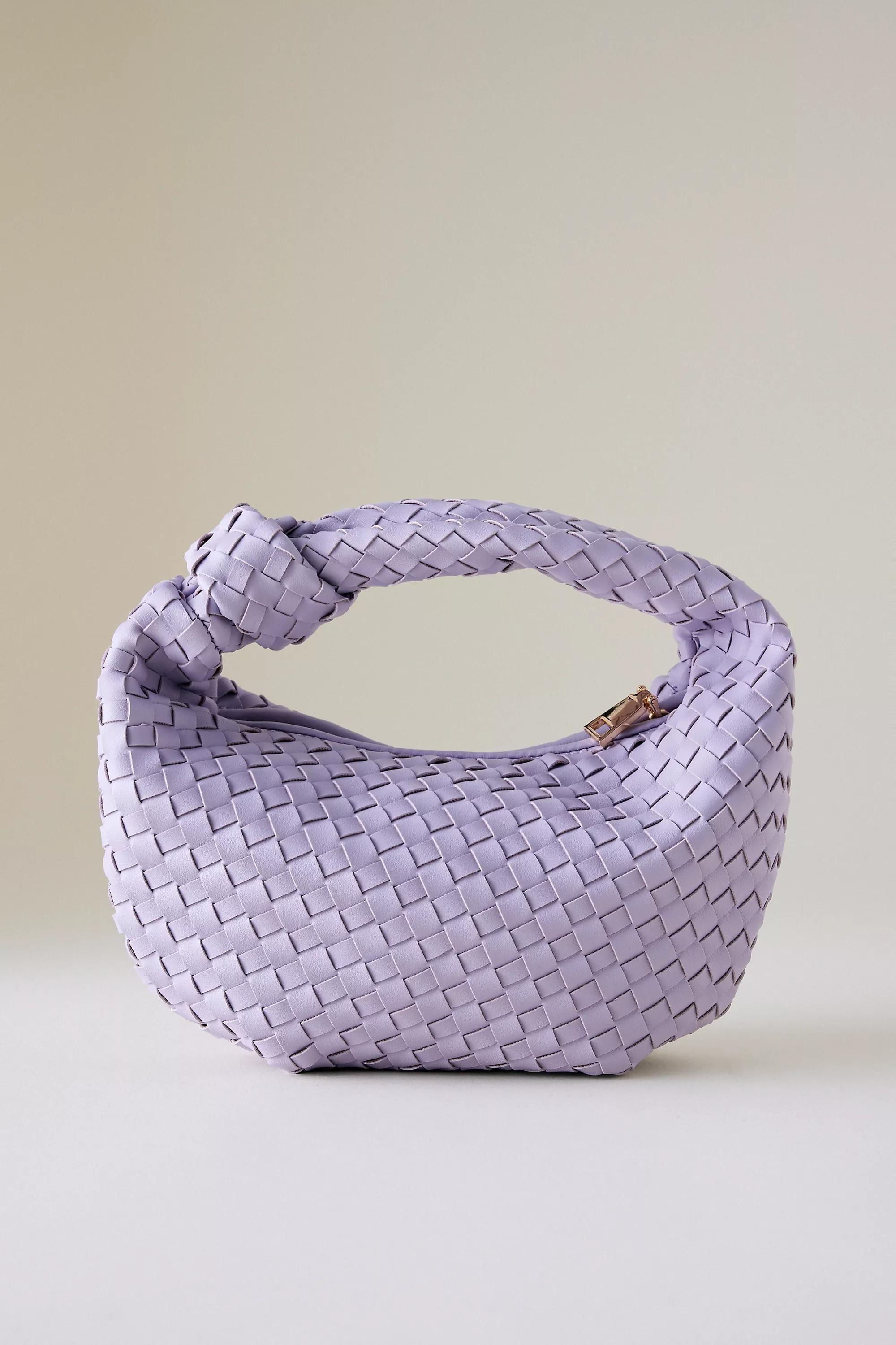 Anthropologie Woven Handmade Bag, Lavender, A501_0053, large image number 0