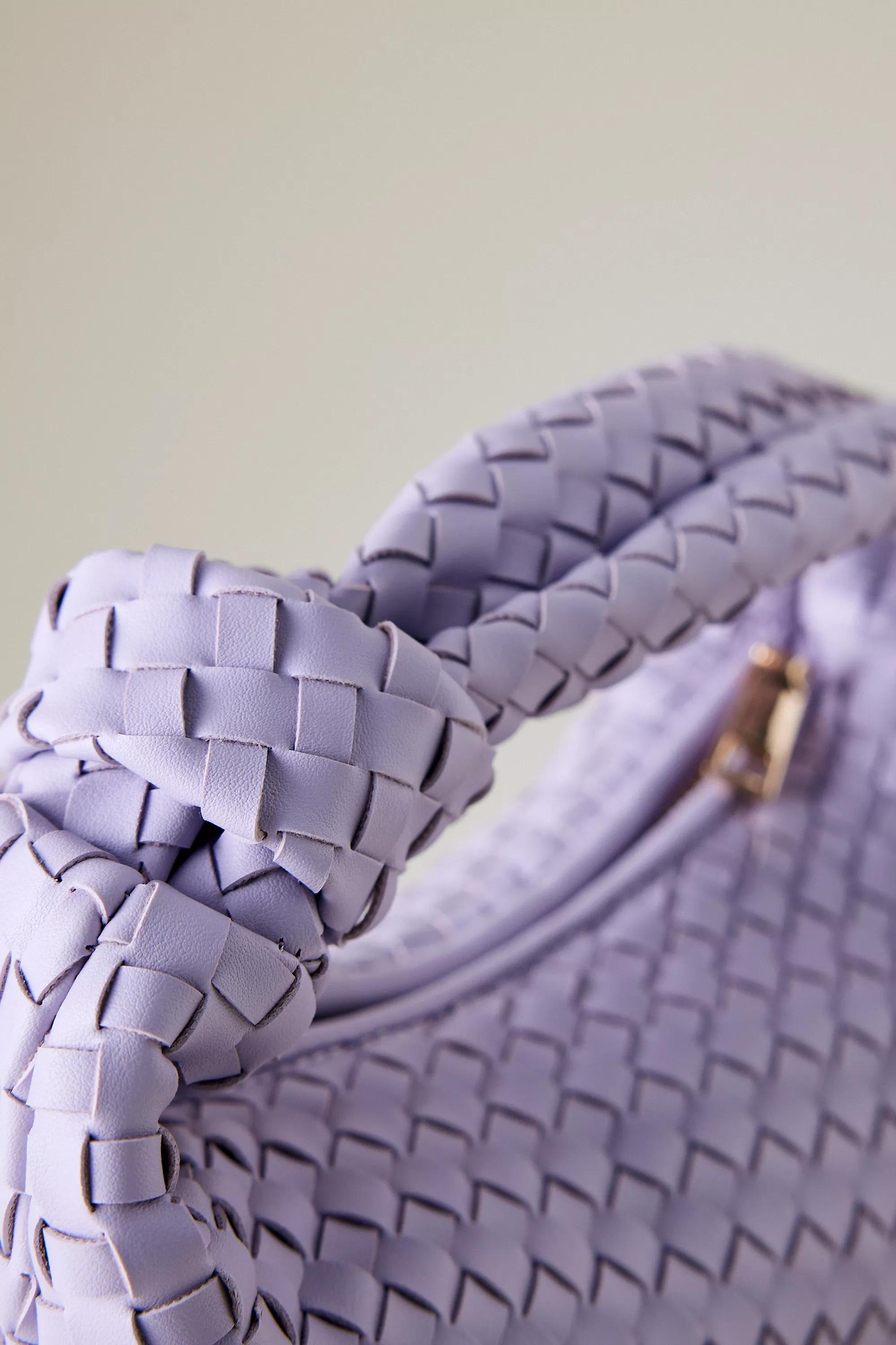 Anthropologie Woven Handmade Bag, Lavender, A501_0053, large image number 1