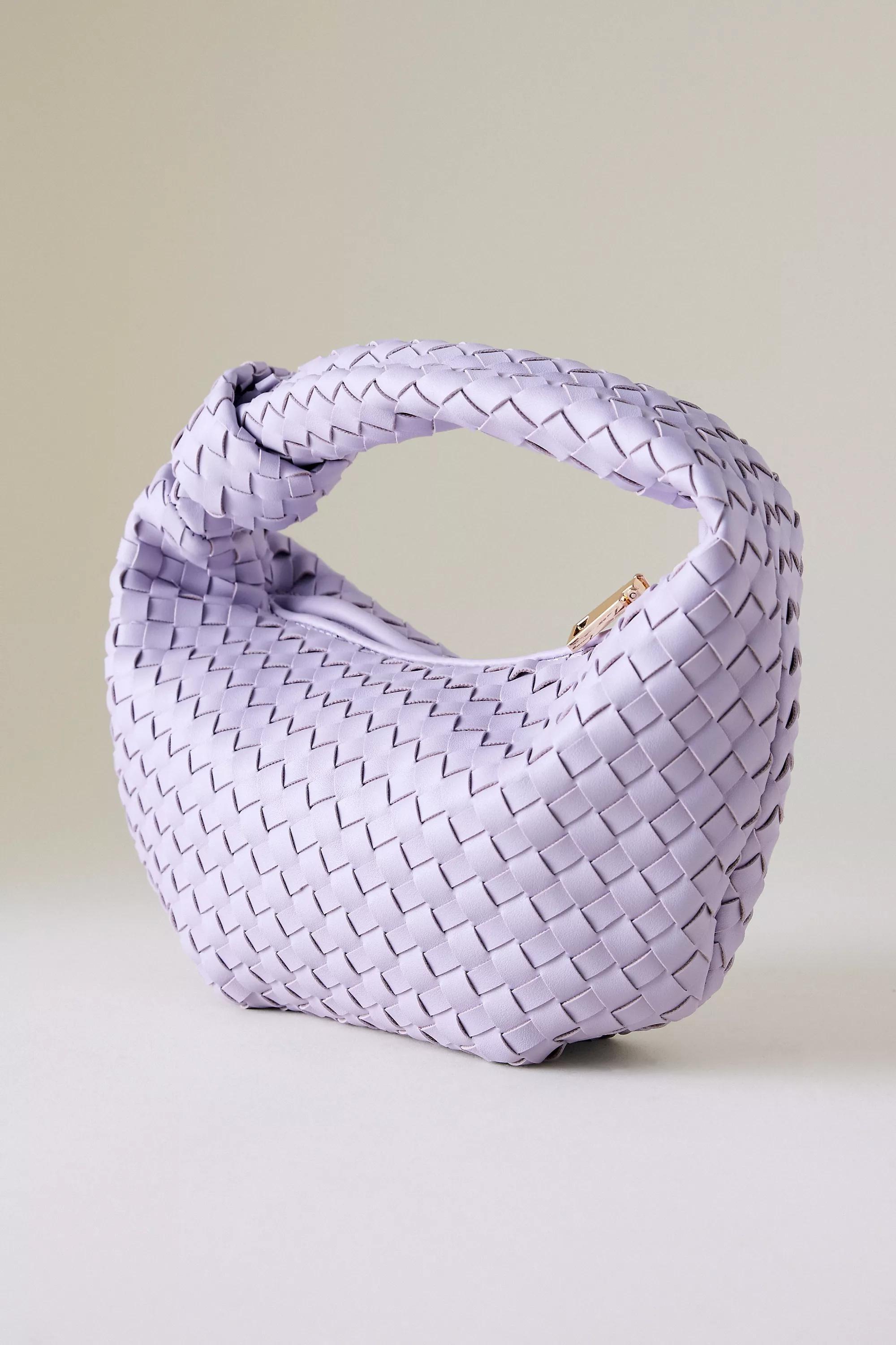 Anthropologie Woven Handmade Bag, Lavender, A501_0053, large image number 2