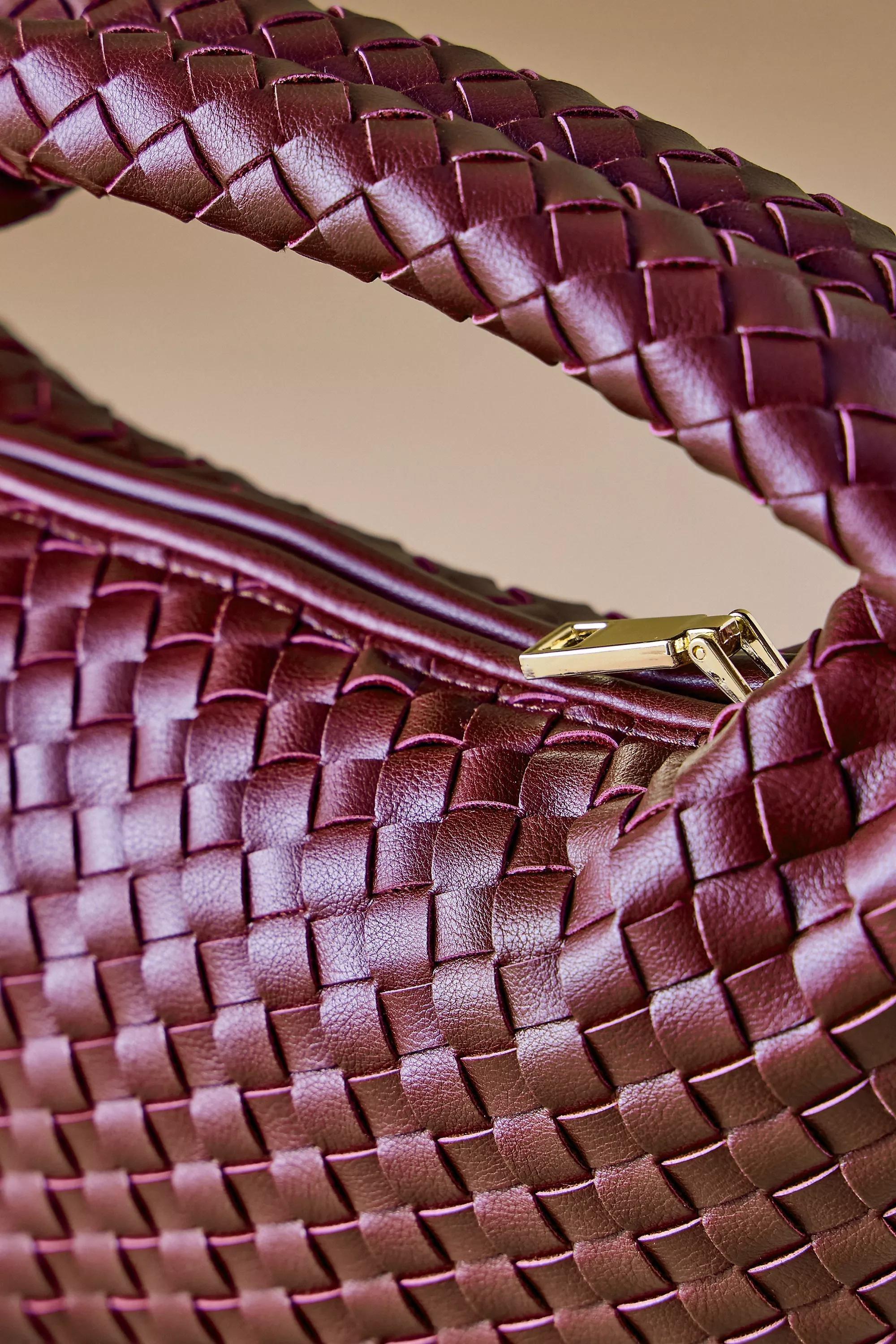 Anthropologie Woven Handmade, Maroon, A501_0061, large image number 4