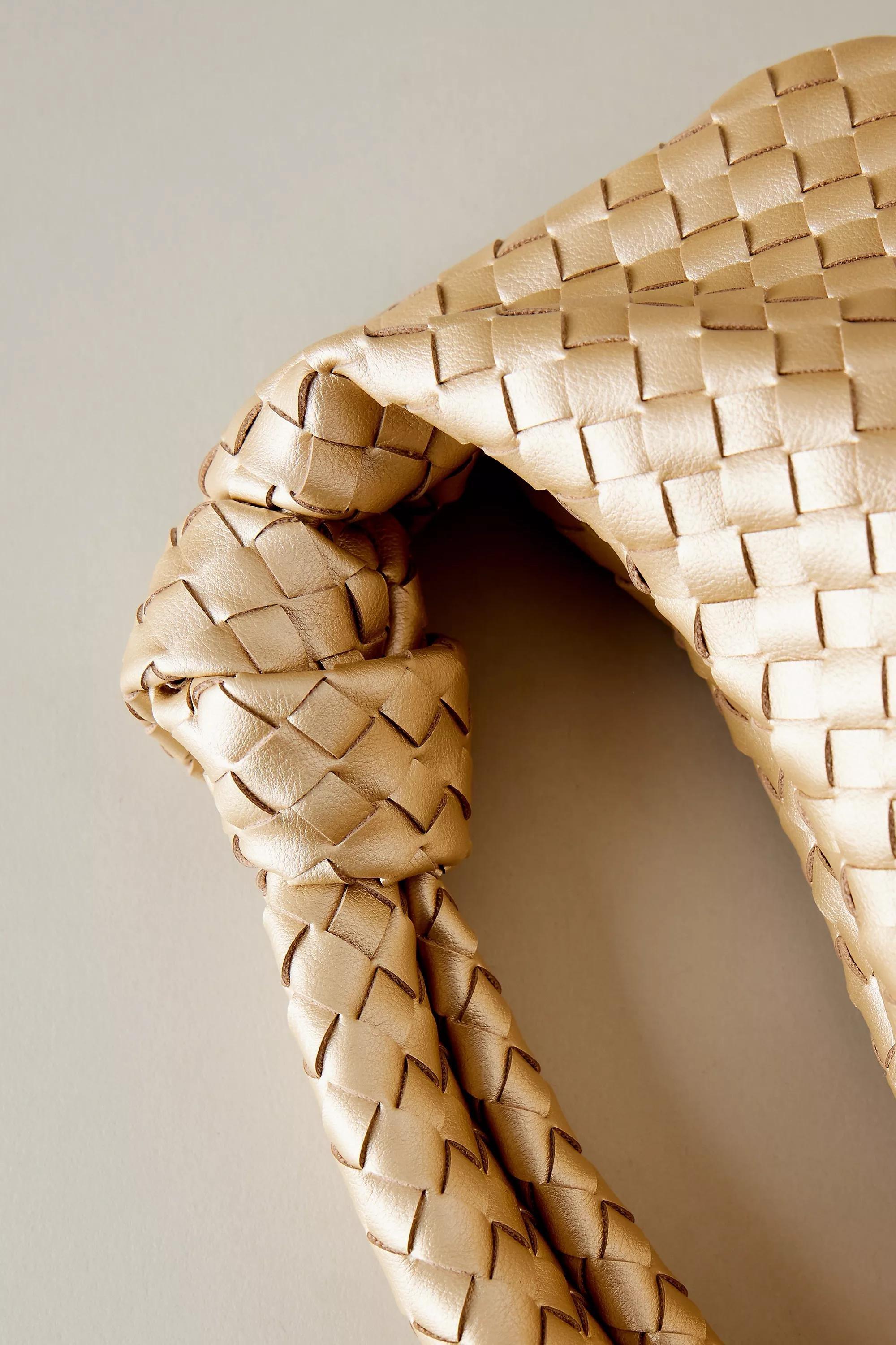 Anthropologie Woven Shoulder, Gold, A501_0070, large image number 3