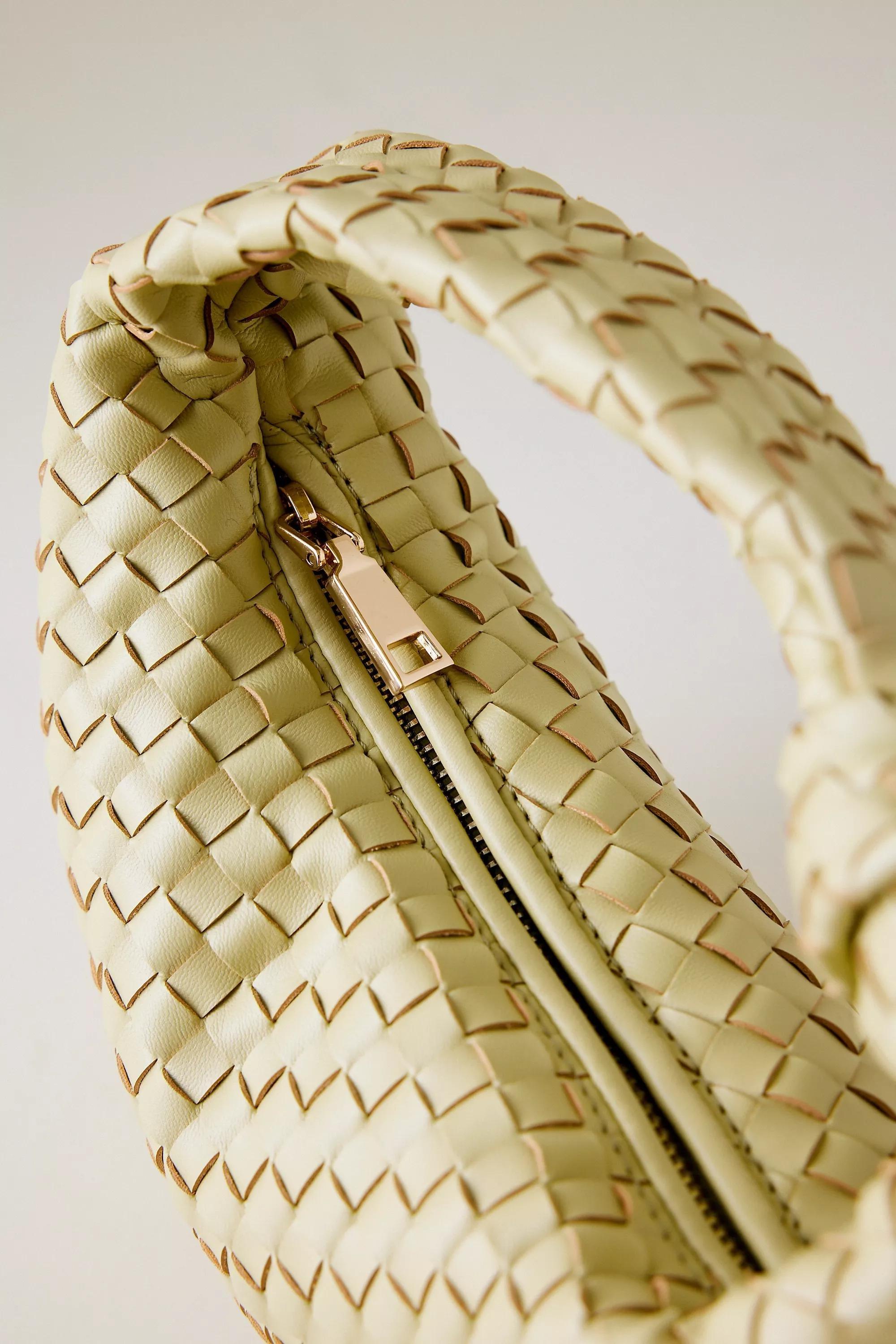 Green Melie Bianco Larissa Woven Faux-Leather Shoulder Bag, A501_0098, large image number 2